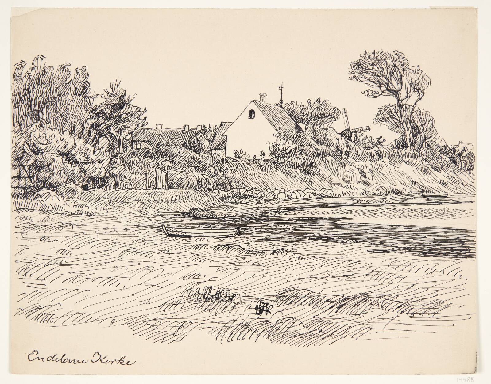 "Endelave Kirke", Johannes Larsen, 1922