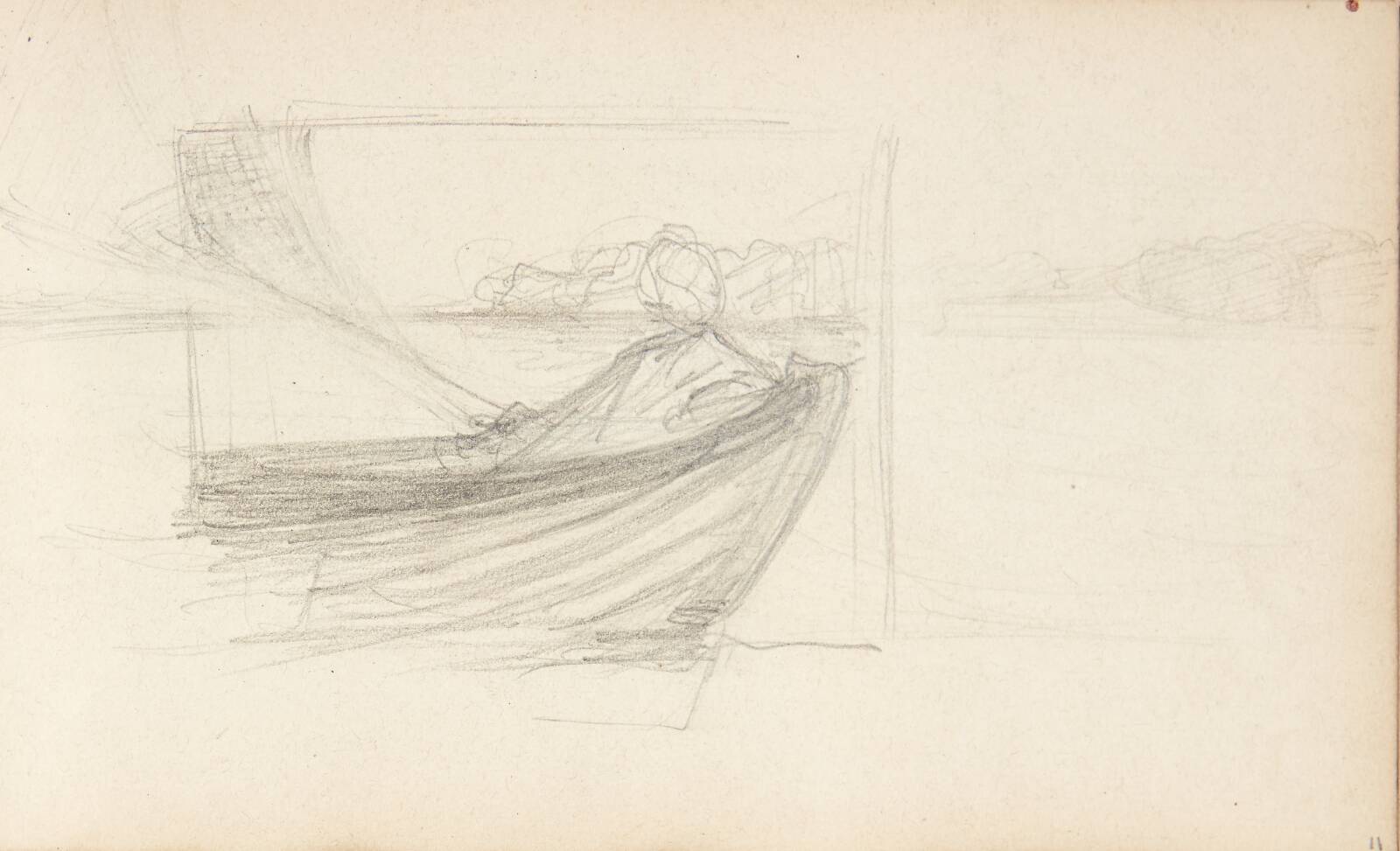 Kvinde i en sejlbåd, Agnes Slott-Møller, 1897-1898