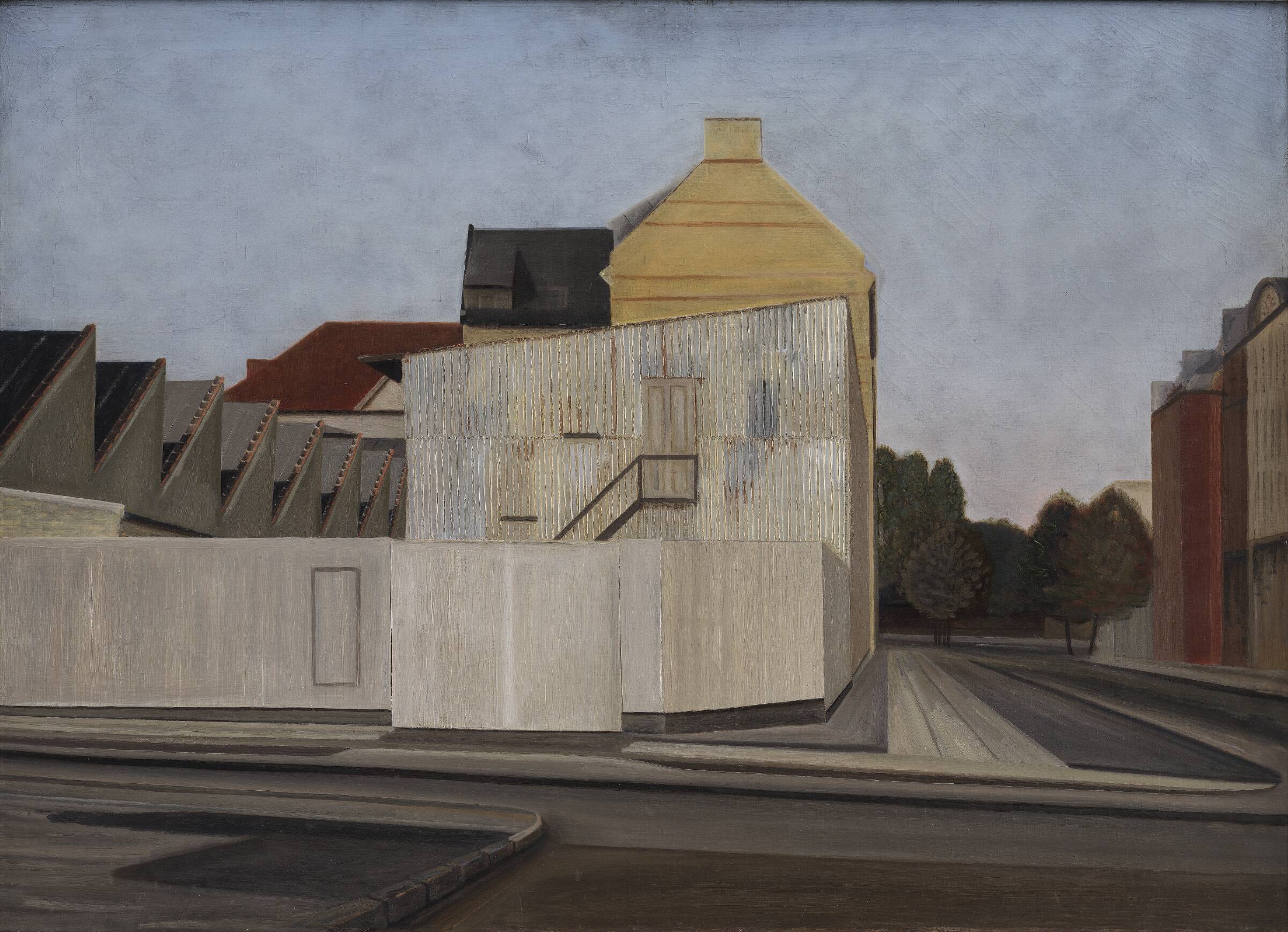 Hjørnet af Landskronagade og Helsingborggade, Peter Alsing Nielsen, 1957