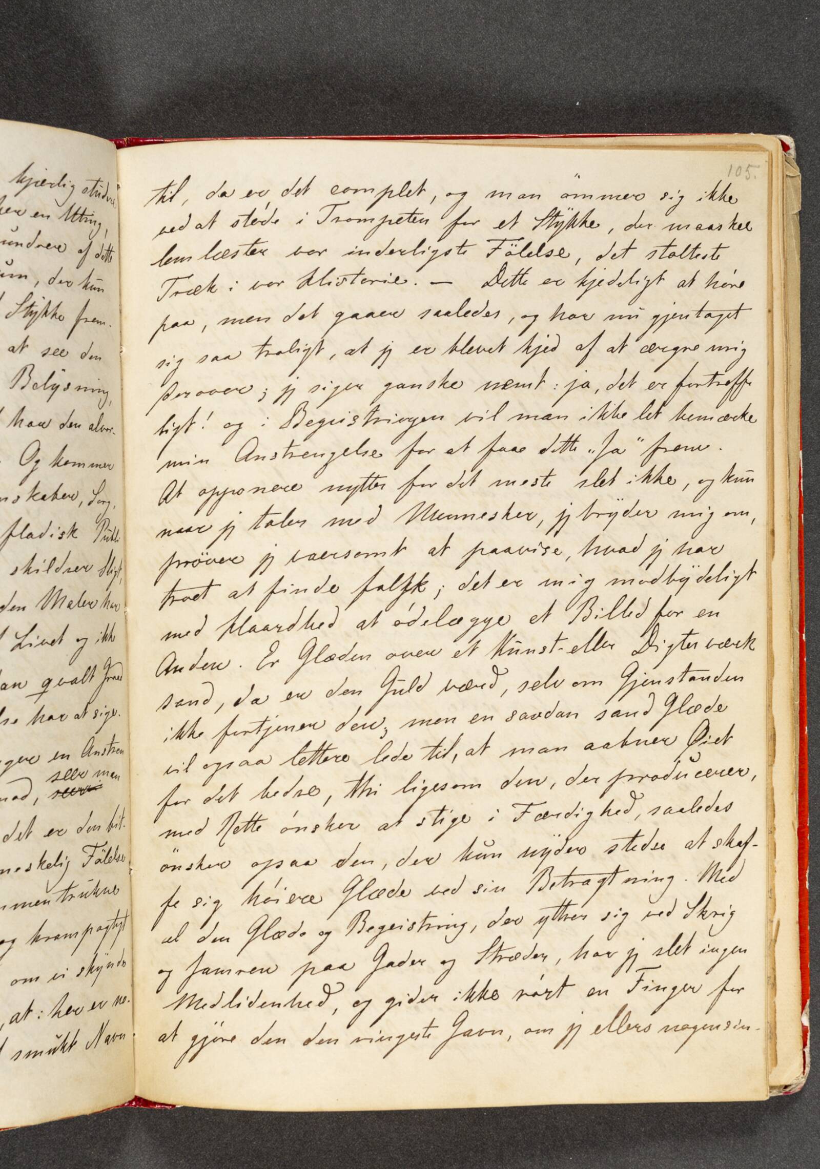 Dagbog. Side 105, Johan Thomas Lundbye, 1844