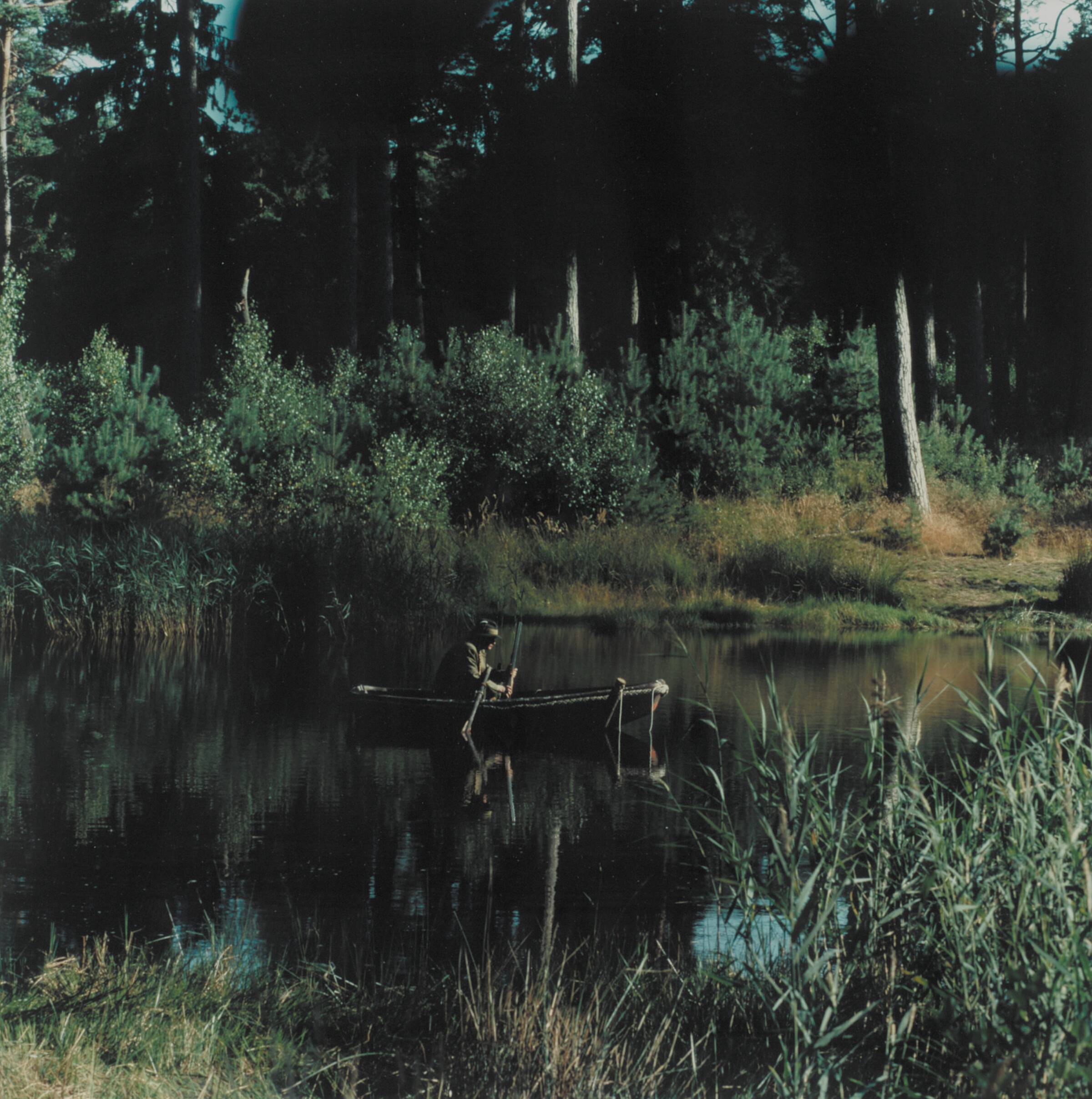 The Lake (The hunter sits in the boat after shooting; no. 1) 10, Peter Land, 1999