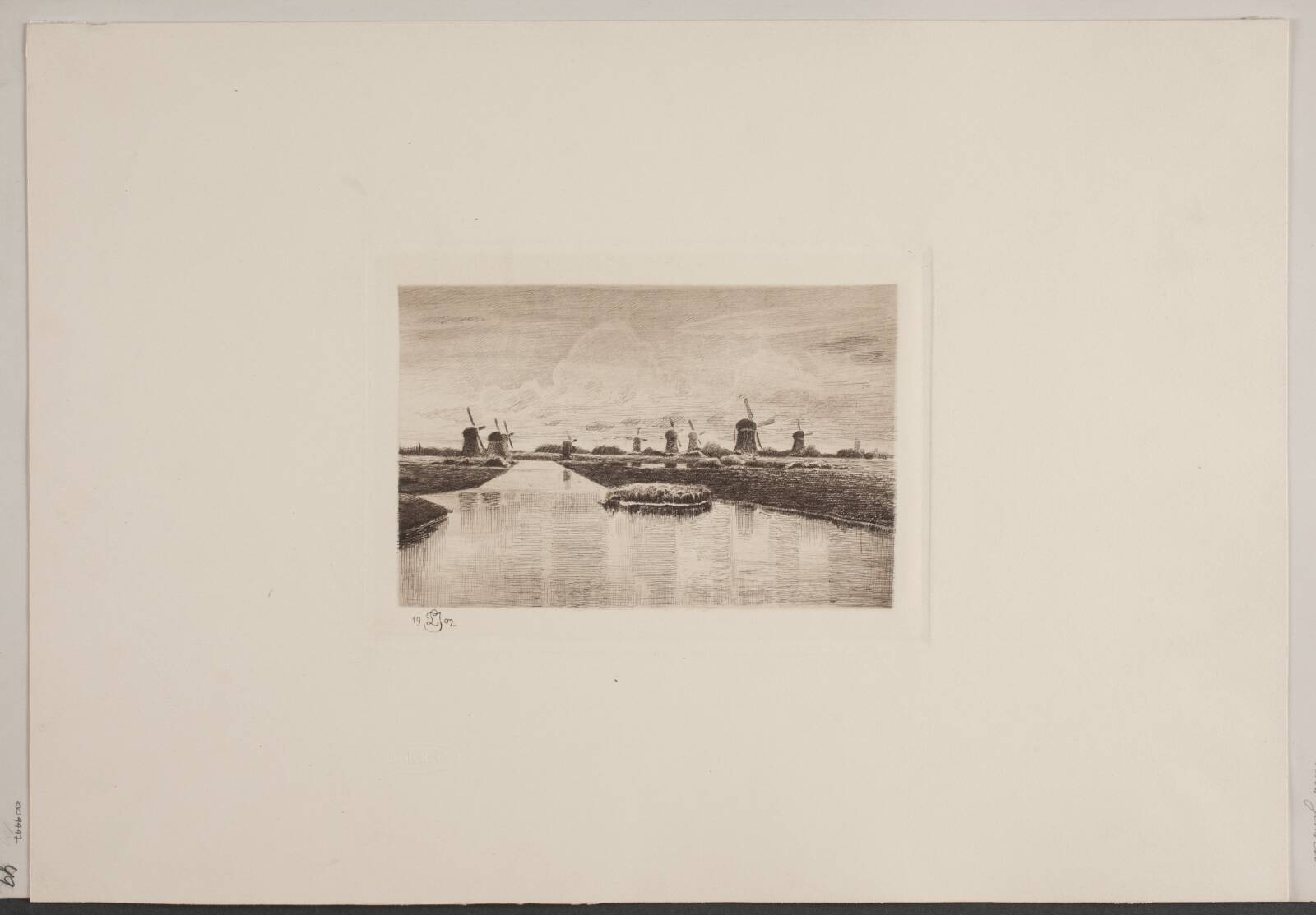 Ved Kinderdijk i Holland, Louis Jensen, 1902