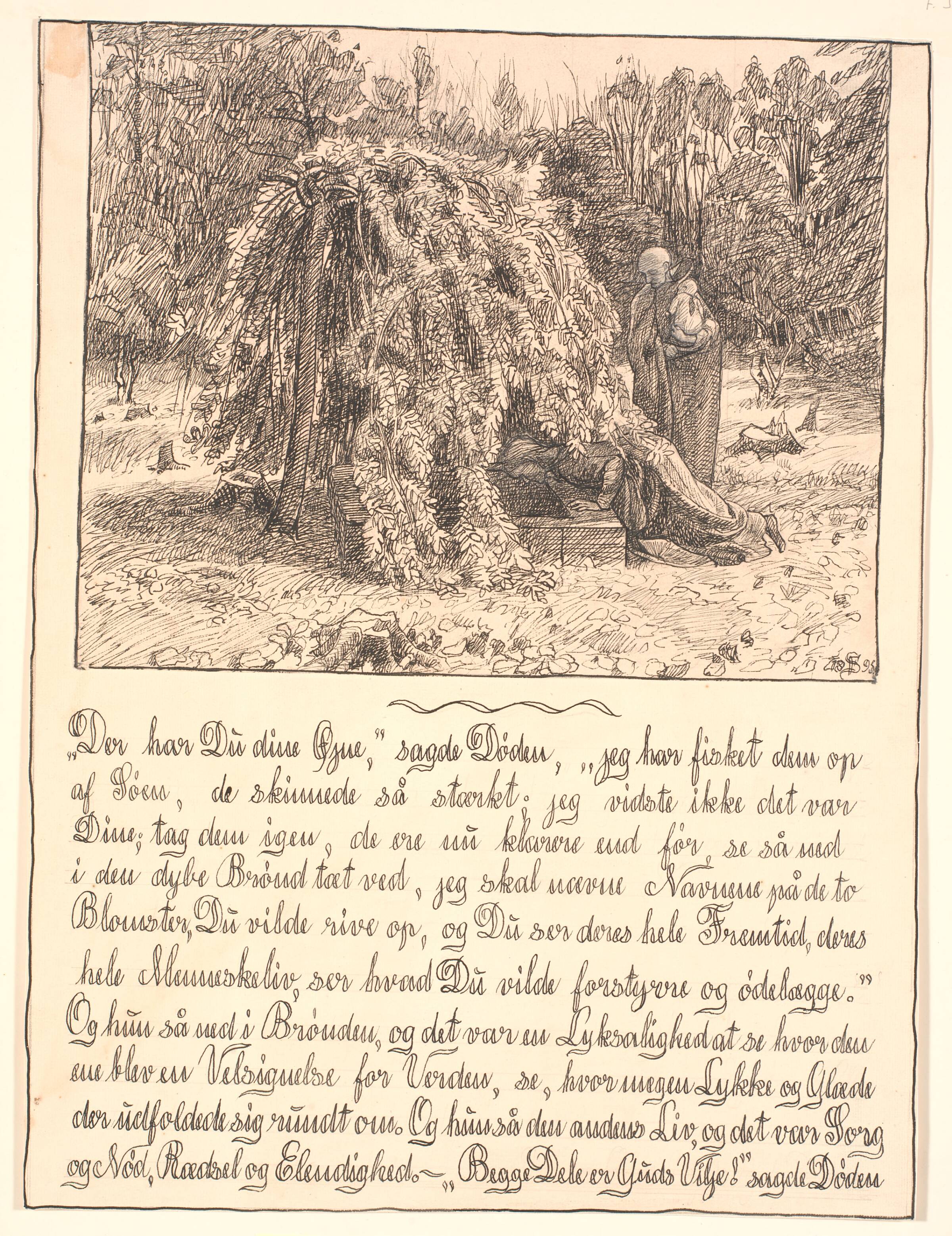 Der har Du dine Øjne, sagde Døden..., Fritz Syberg, 1895