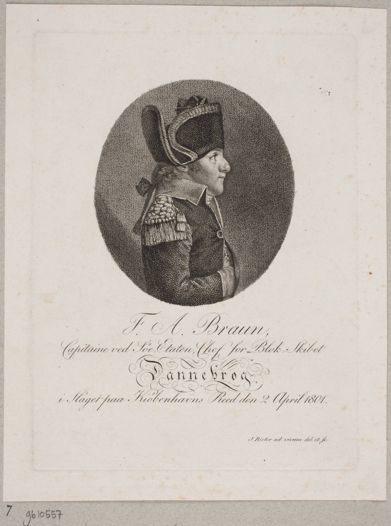 F. A. Braun, Jacob Rieter, 1758-1823