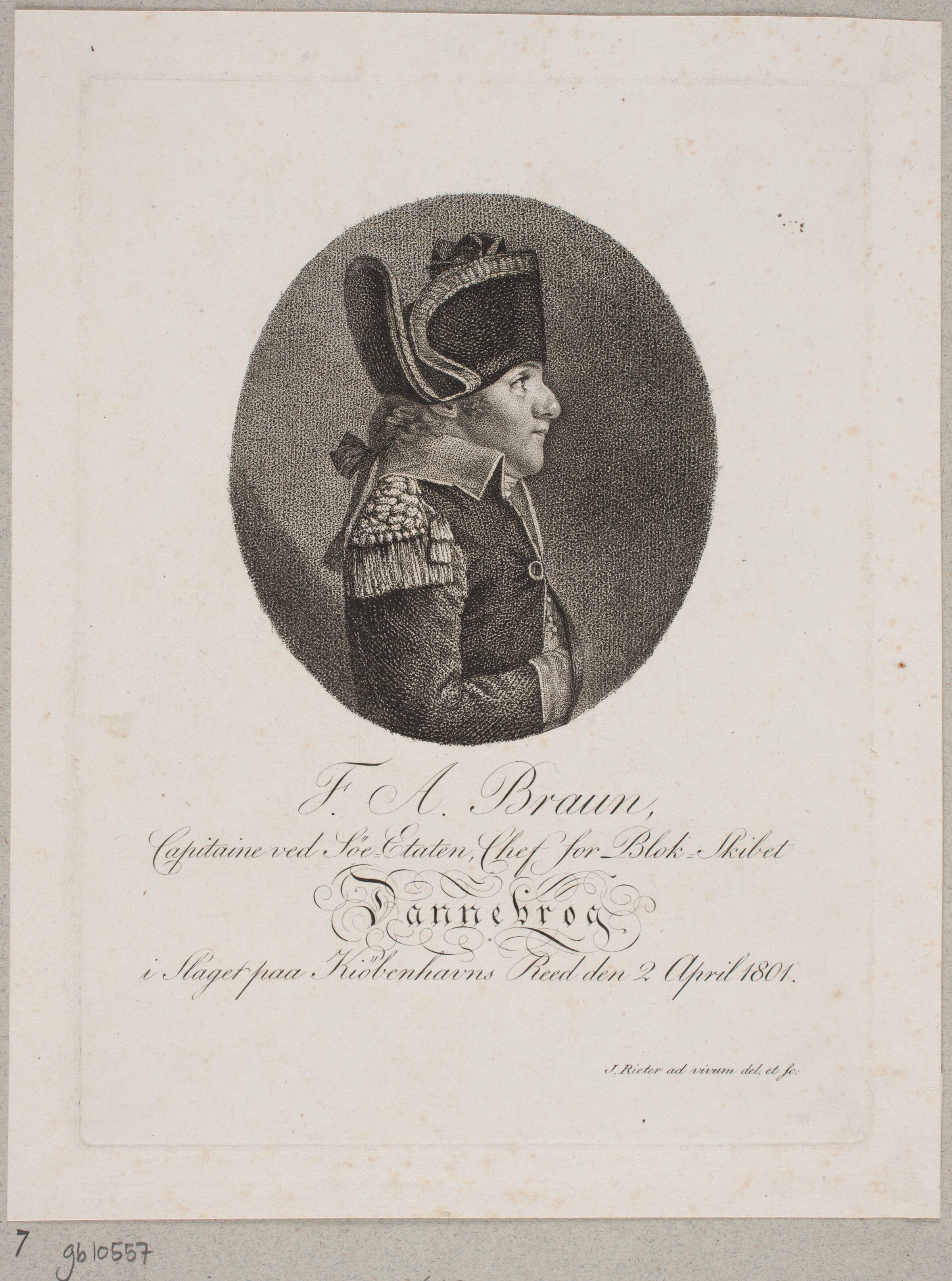 F. A. Braun, Jacob Rieter, 1758-1823
