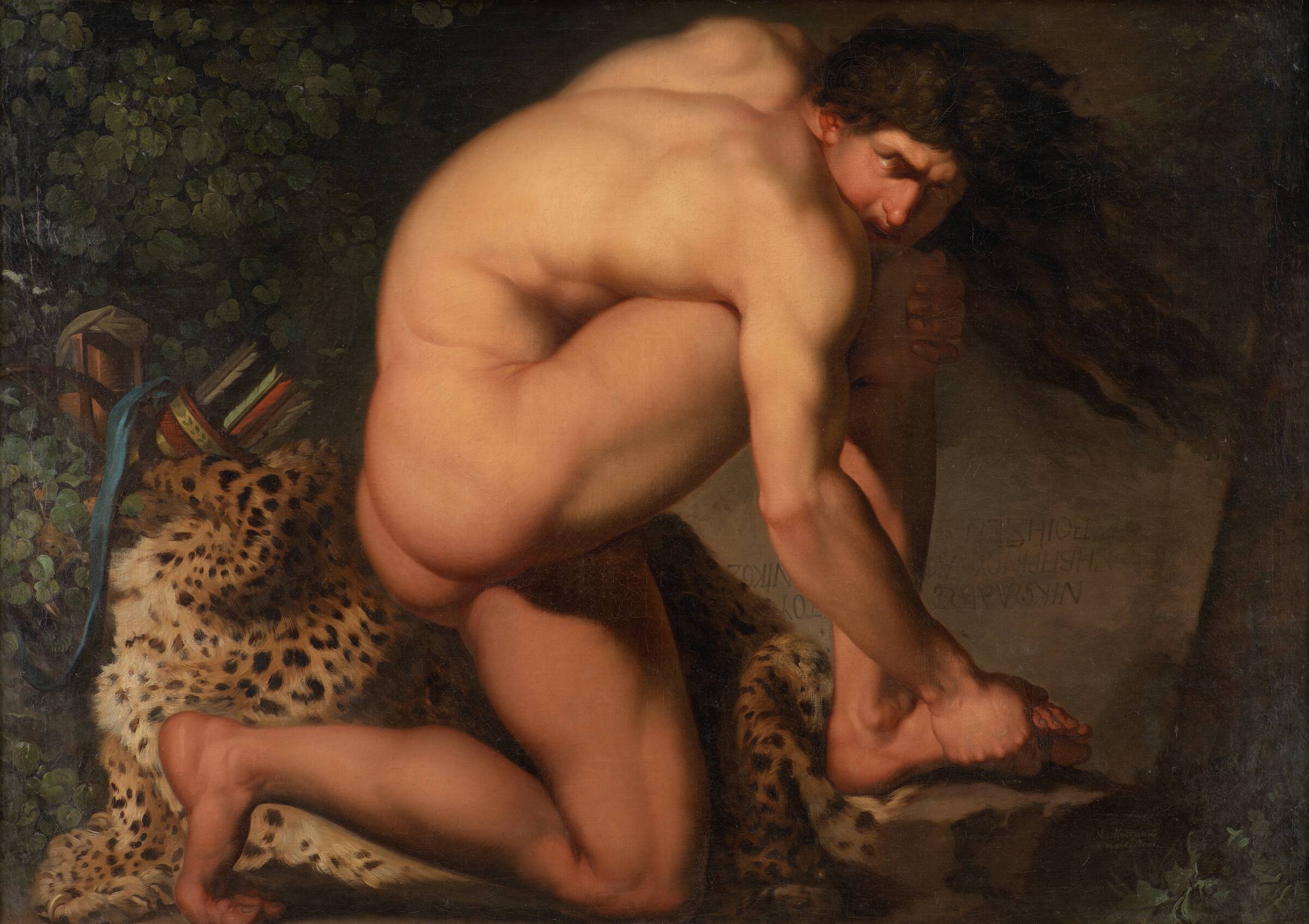 Den sårede Filoktet, Nicolai Abildgaard, 1775
