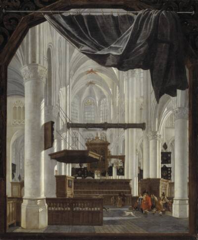 Det indre af Sint Gertrudiskerk i Bergen op Zoom