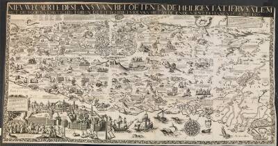 Nievwe carte des lans van beloften ende heilige stat Ierusalem.