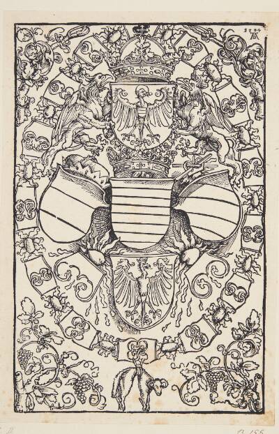 Maximilian I's våbenskjold som romernes konge