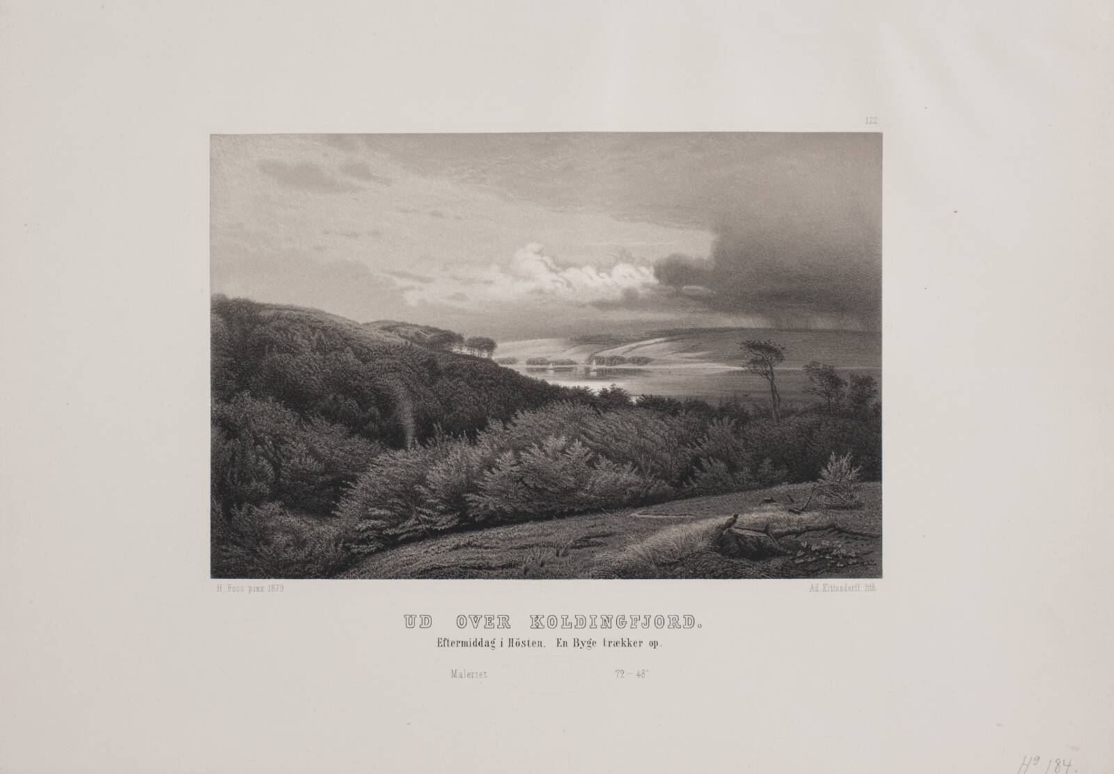 Ud over Koldingfjord, Adolph Kittendorff, 1880-1889