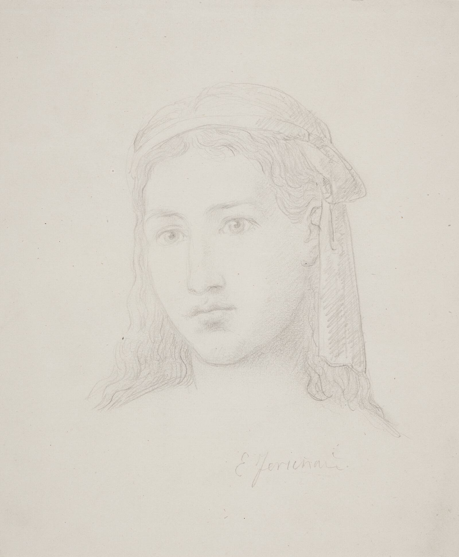 Kvindehoved, Elisabeth Jerichau Baumann, 1781-1881