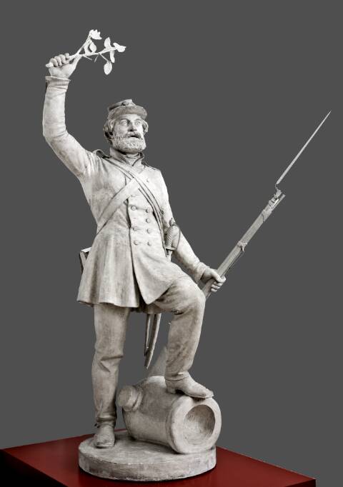 Siegreicher dänischer Soldat