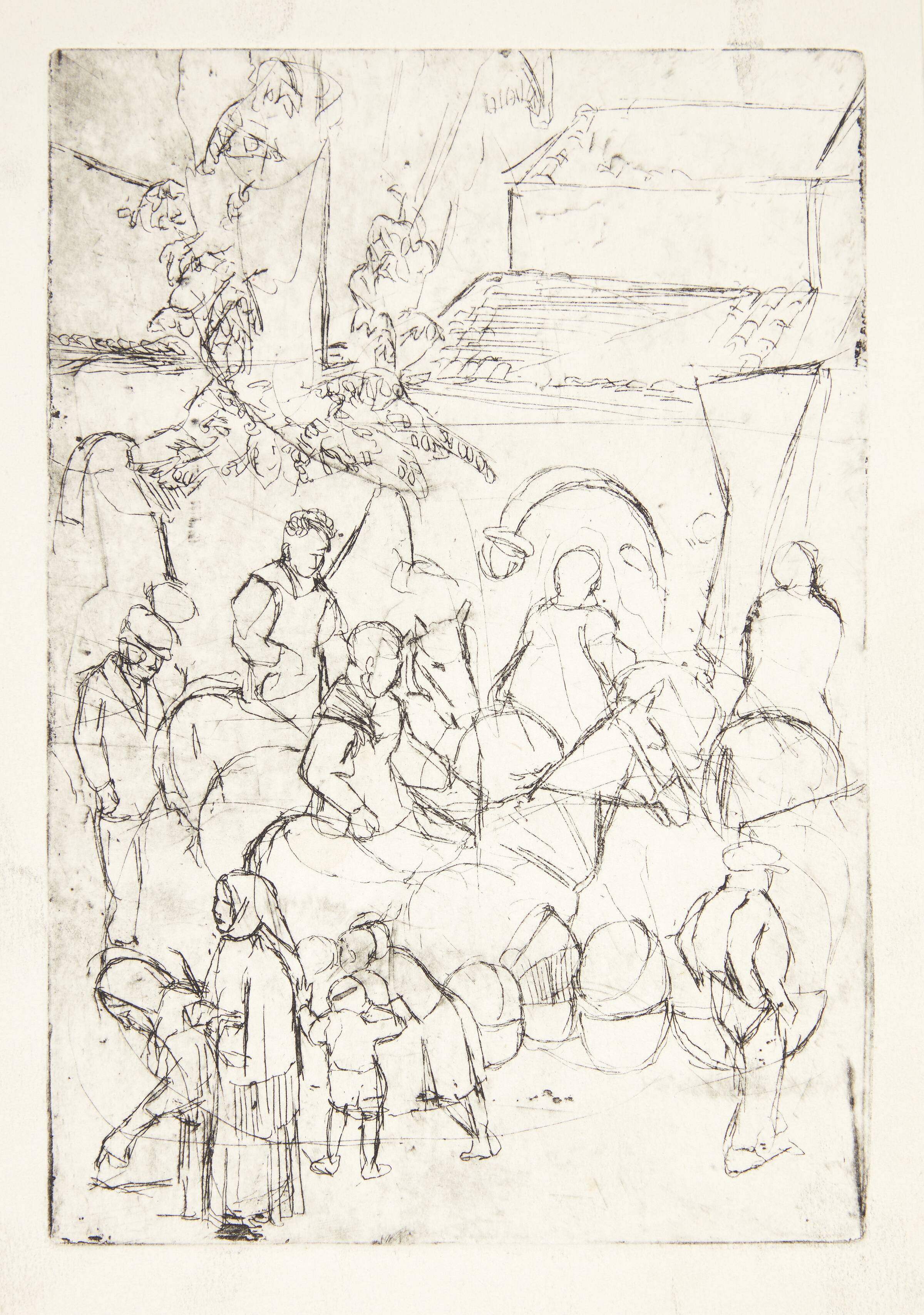 Opbrud til procession. Fonni, Sardinien, Karen Westman, 1954