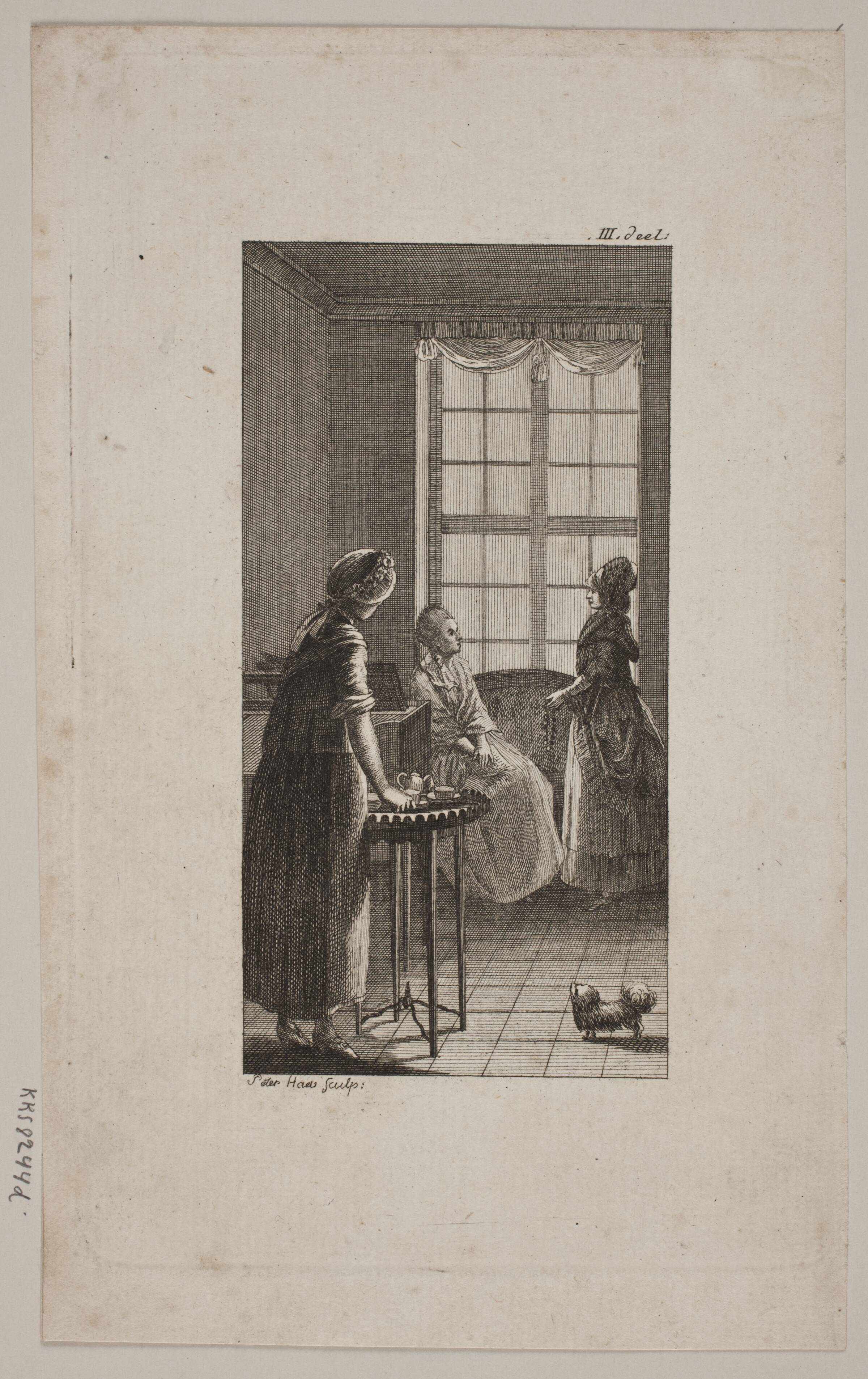 Vignet til "Sophies Reise fra Memel til Sachsen", Peter Haas, 1782