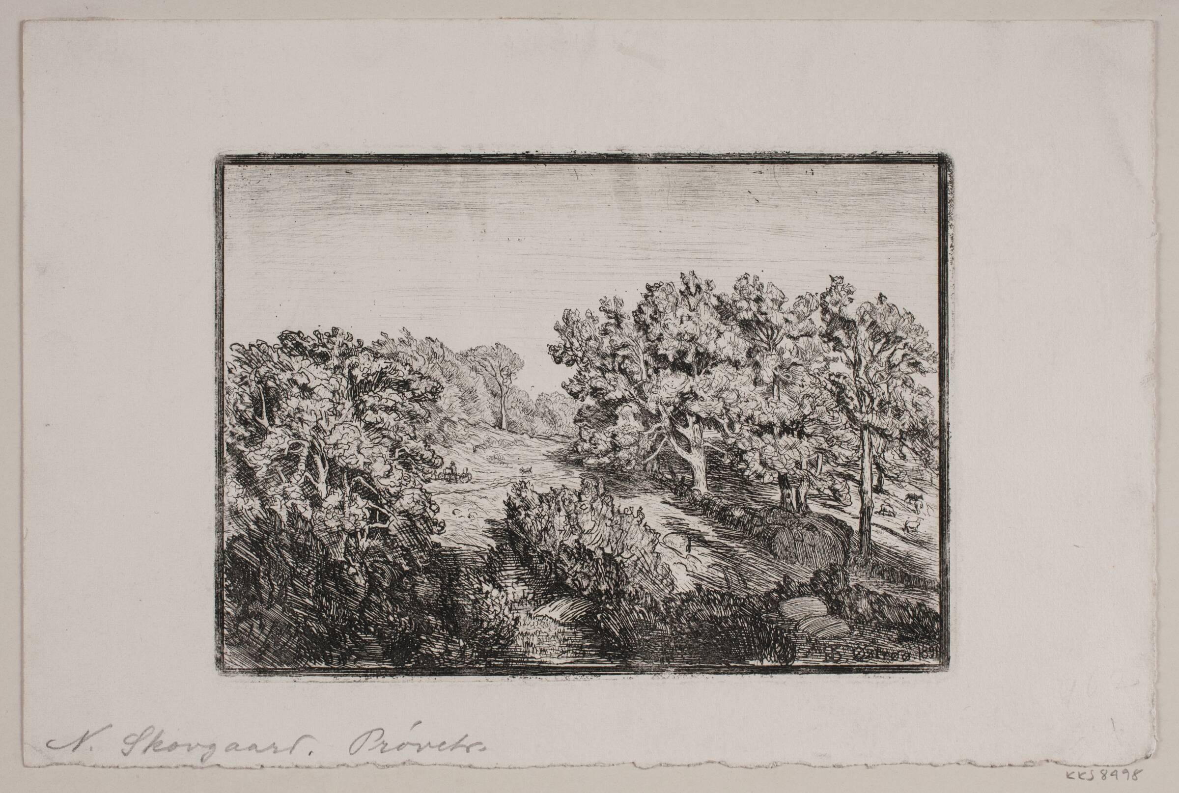 Egeskoven, Niels Skovgaard, 1891