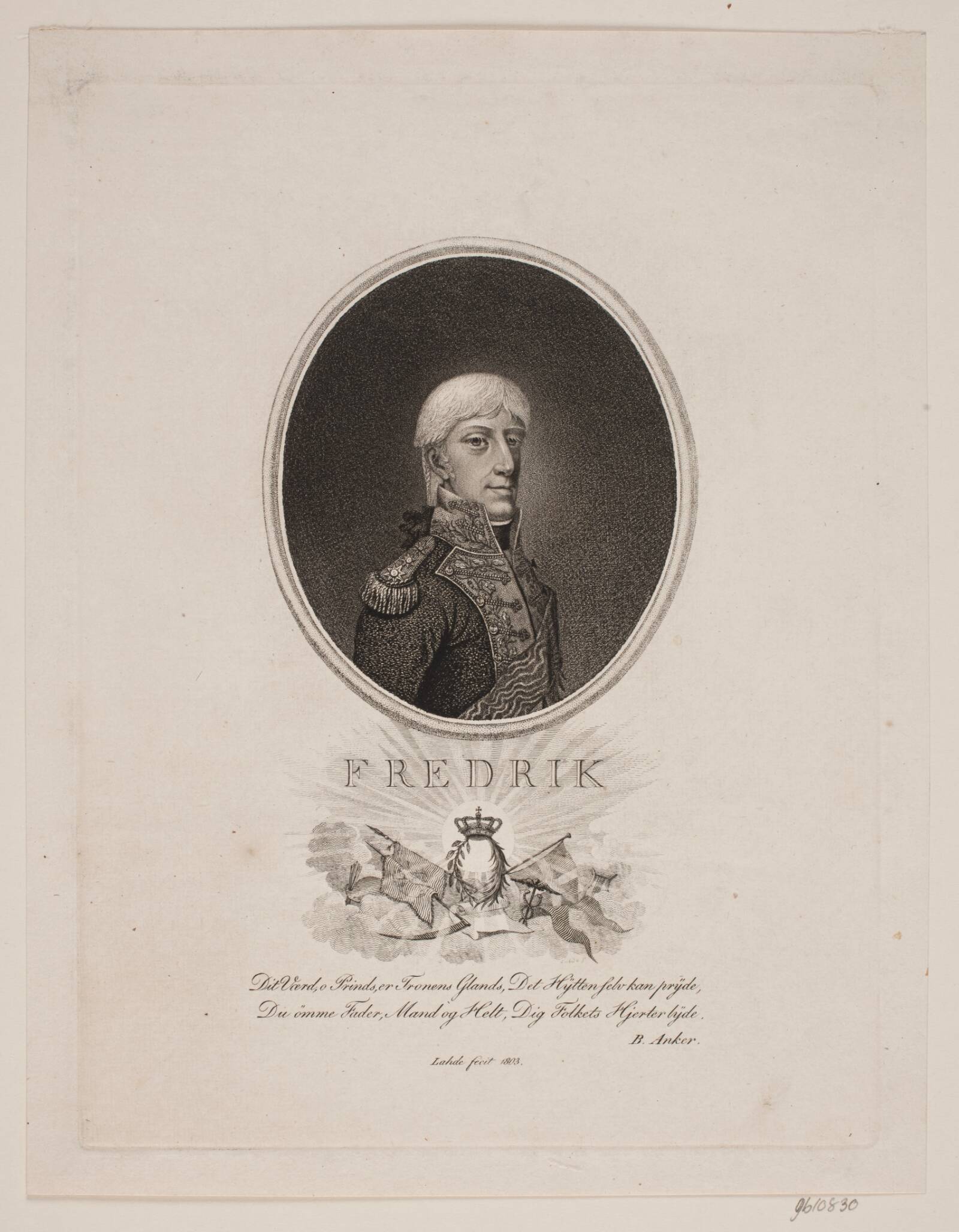 Kronprins Fredrik, Gerhard Ludvig Lahde, 1803