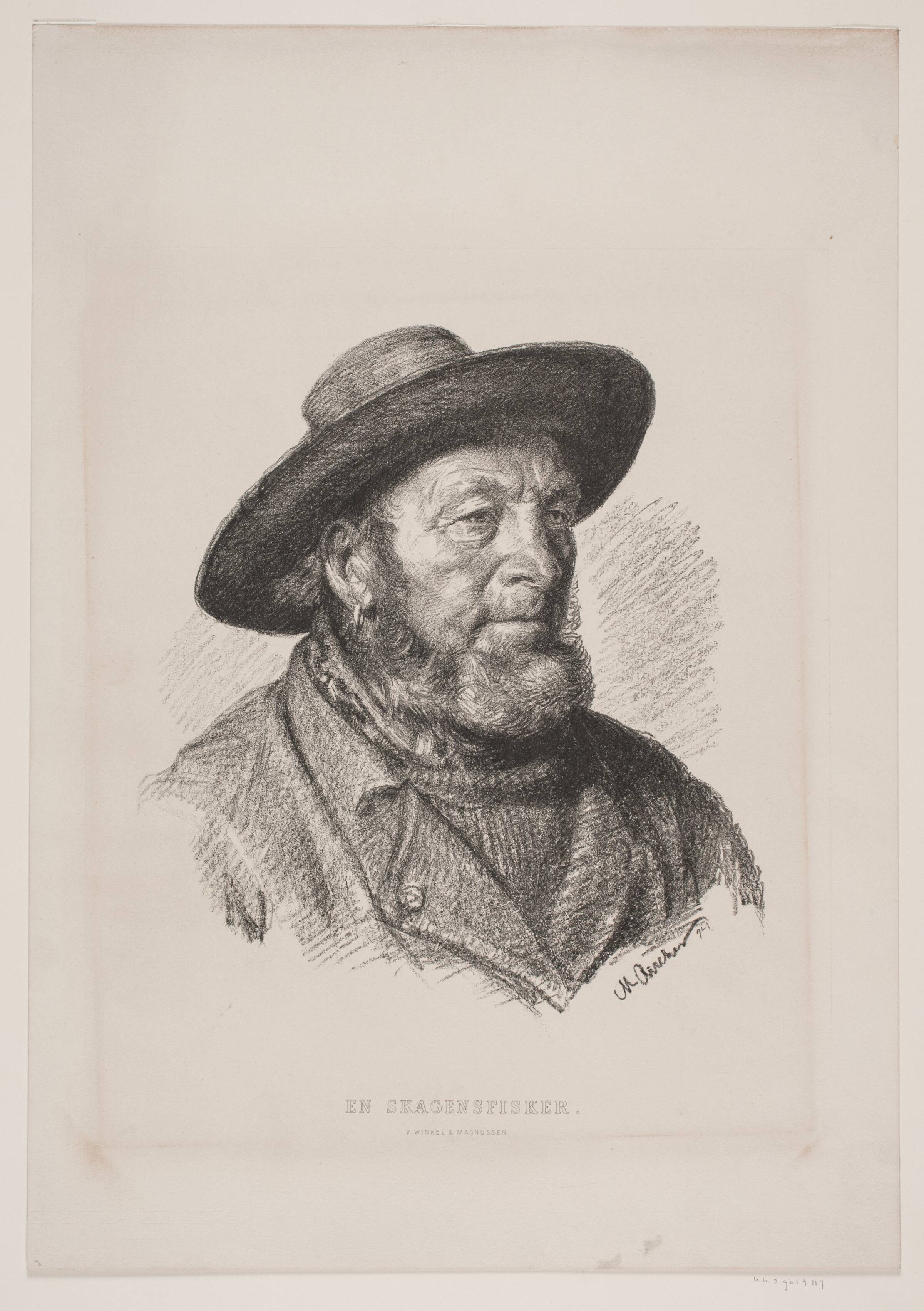 En Skagensfisker. Hoved, Michael Ancher, 1894