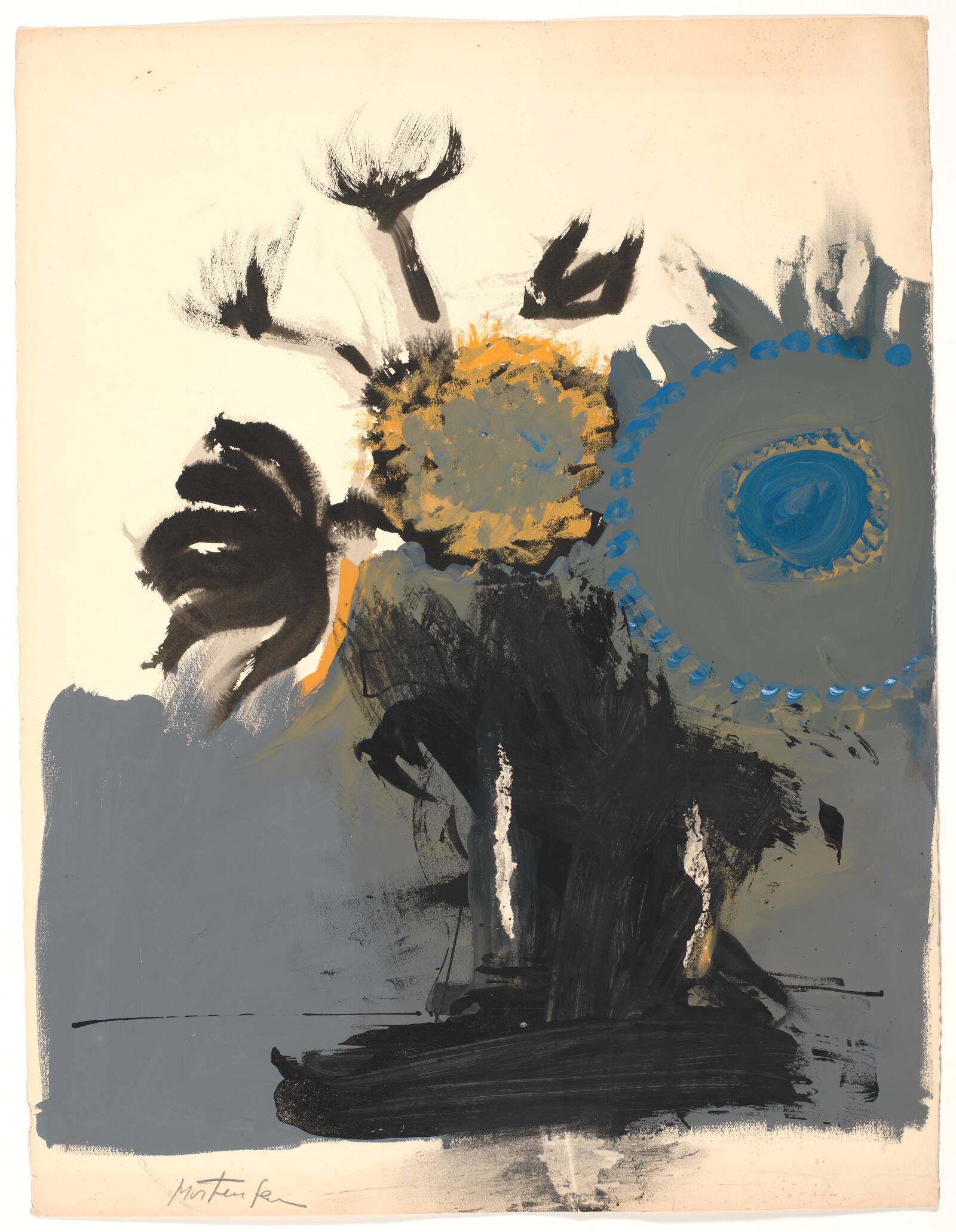 Blomster i vase, Richard Mortensen, 1963-1965