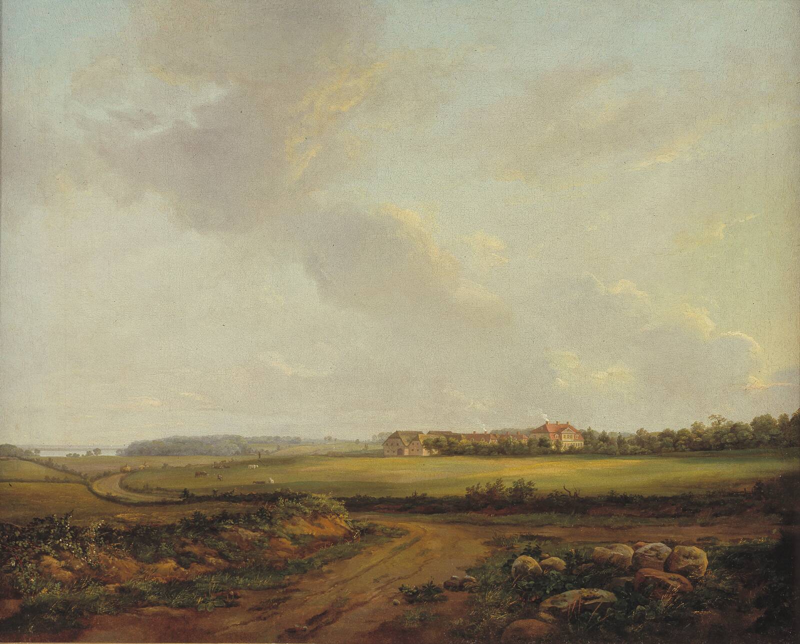 View of Engelholm at Præstø in Zealand, by J.C. Dahl, 1816