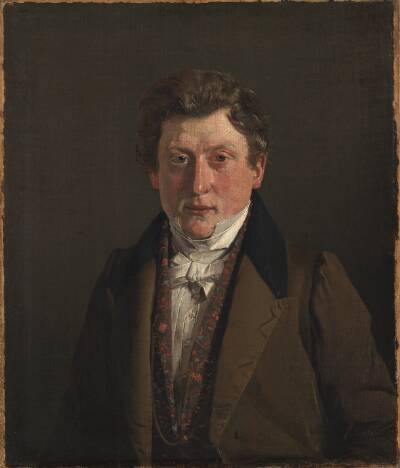 Urtekræmmer Christian F. Petersen, kunstnerens fætter og svoger