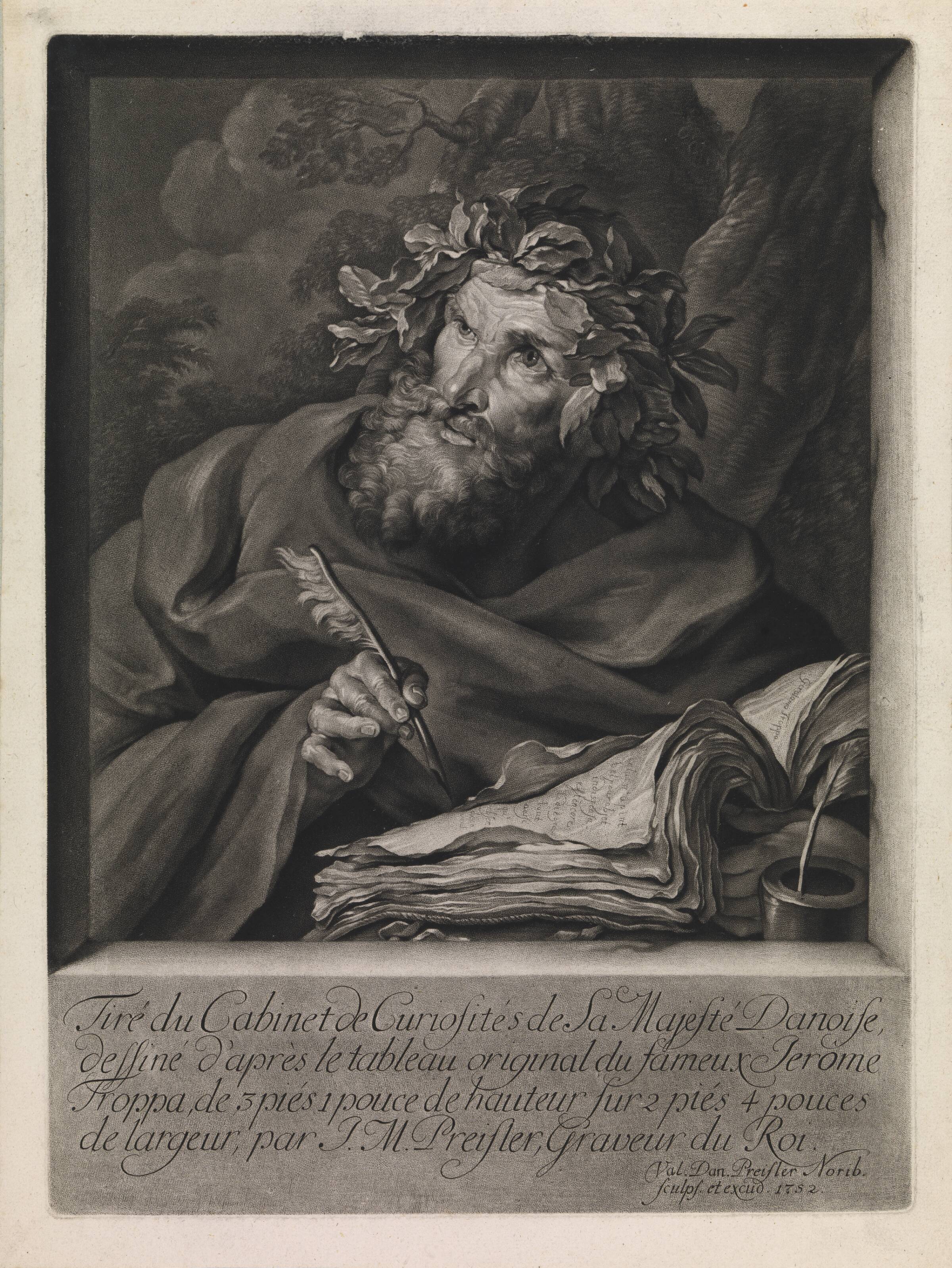 En skrivende filosof, Valentin Daniel Preisler, 1752