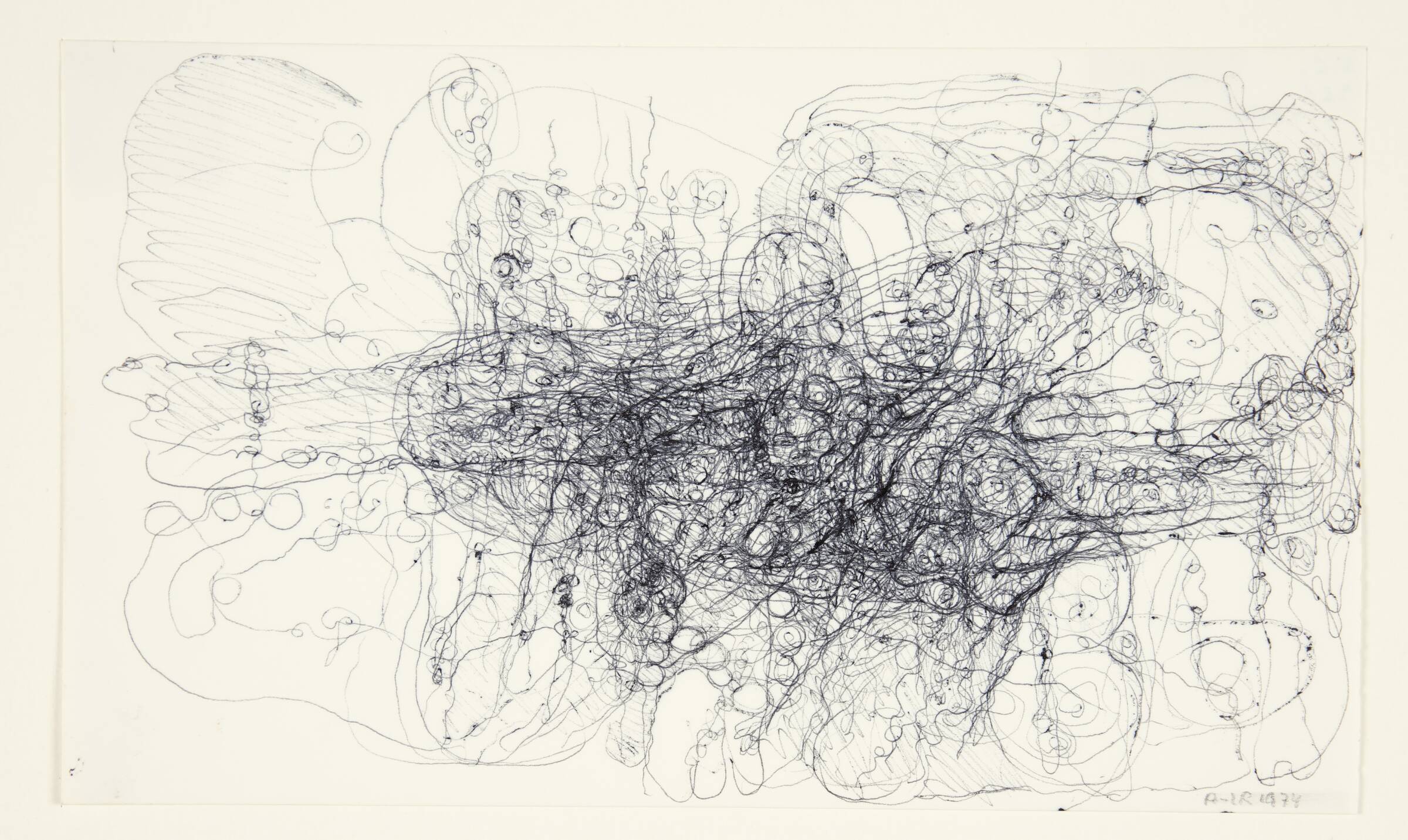 Tegning, Anne-Lise Rathsach, 1974