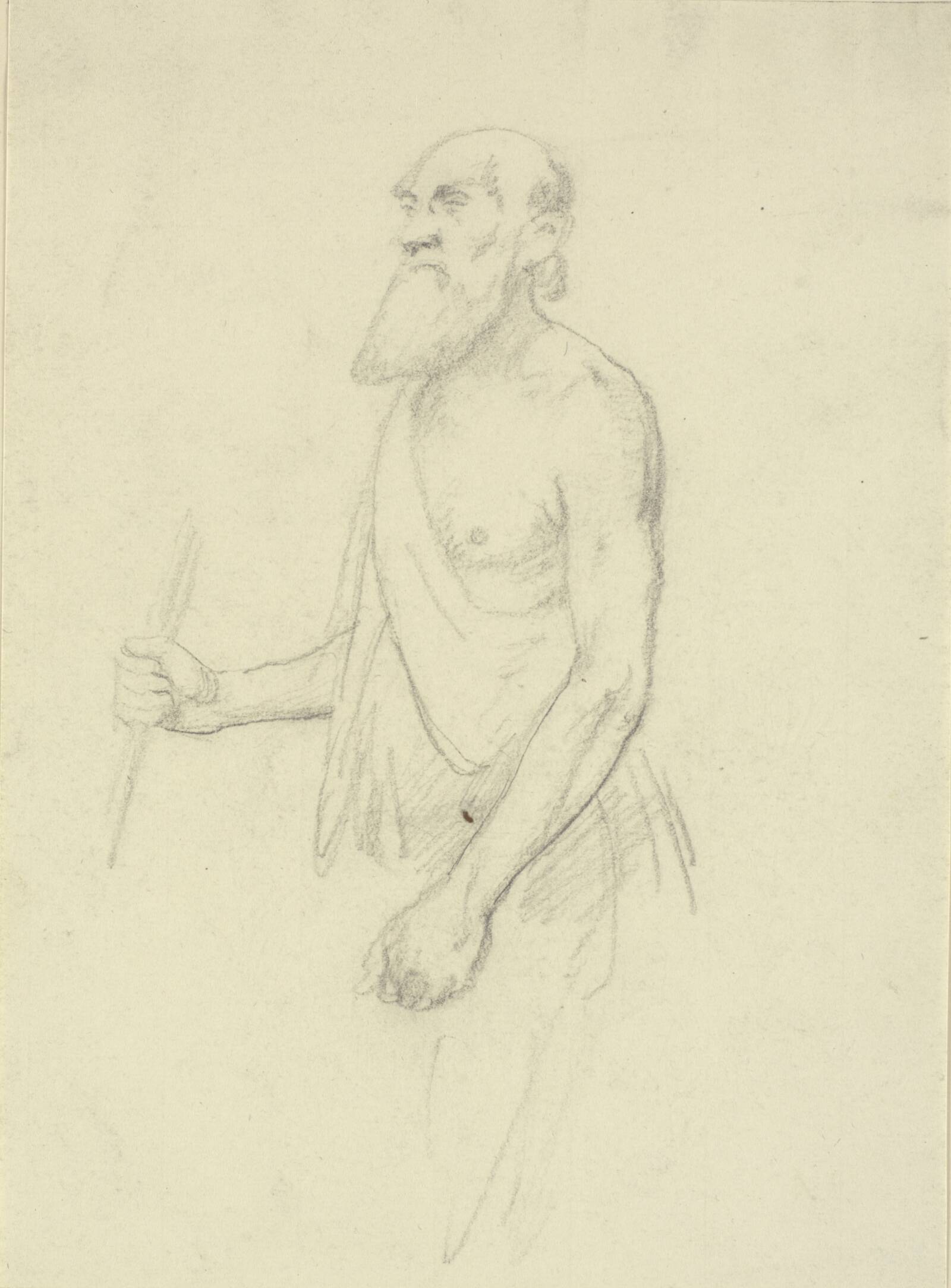 Gammel tigger, Wilhelm Marstrand, 1810-1873