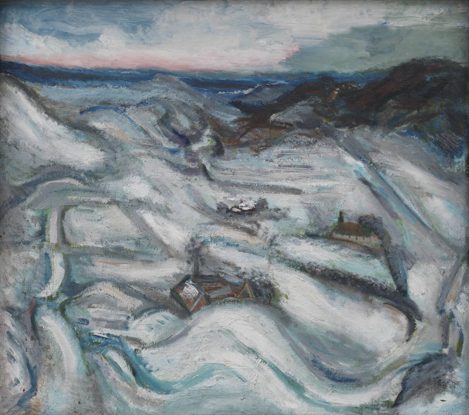 Vinterdag. Jysk landskab, Jens Søndergaard, 1925-1929