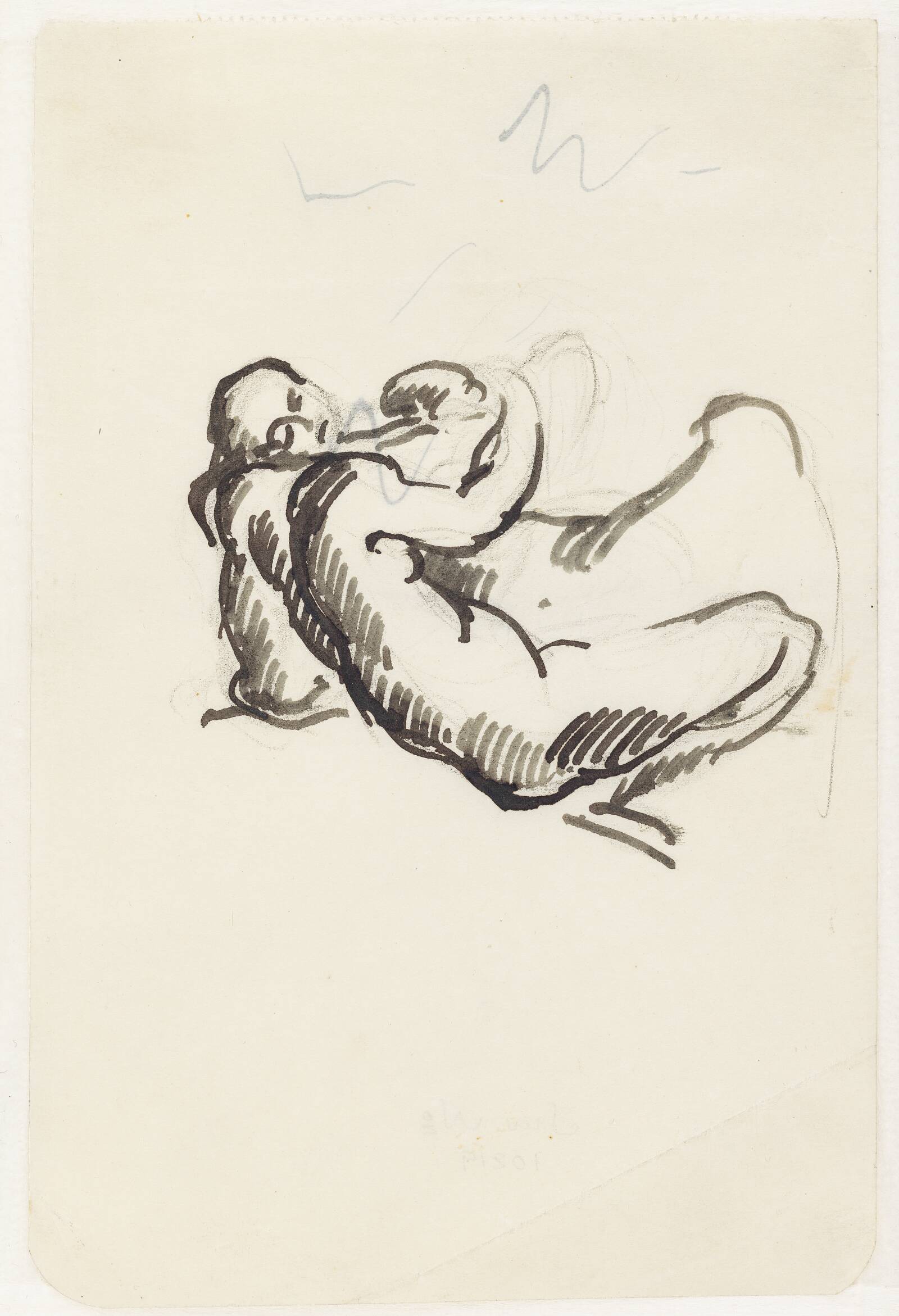 Studie til Leda med svanen, Kai Nielsen, 1918