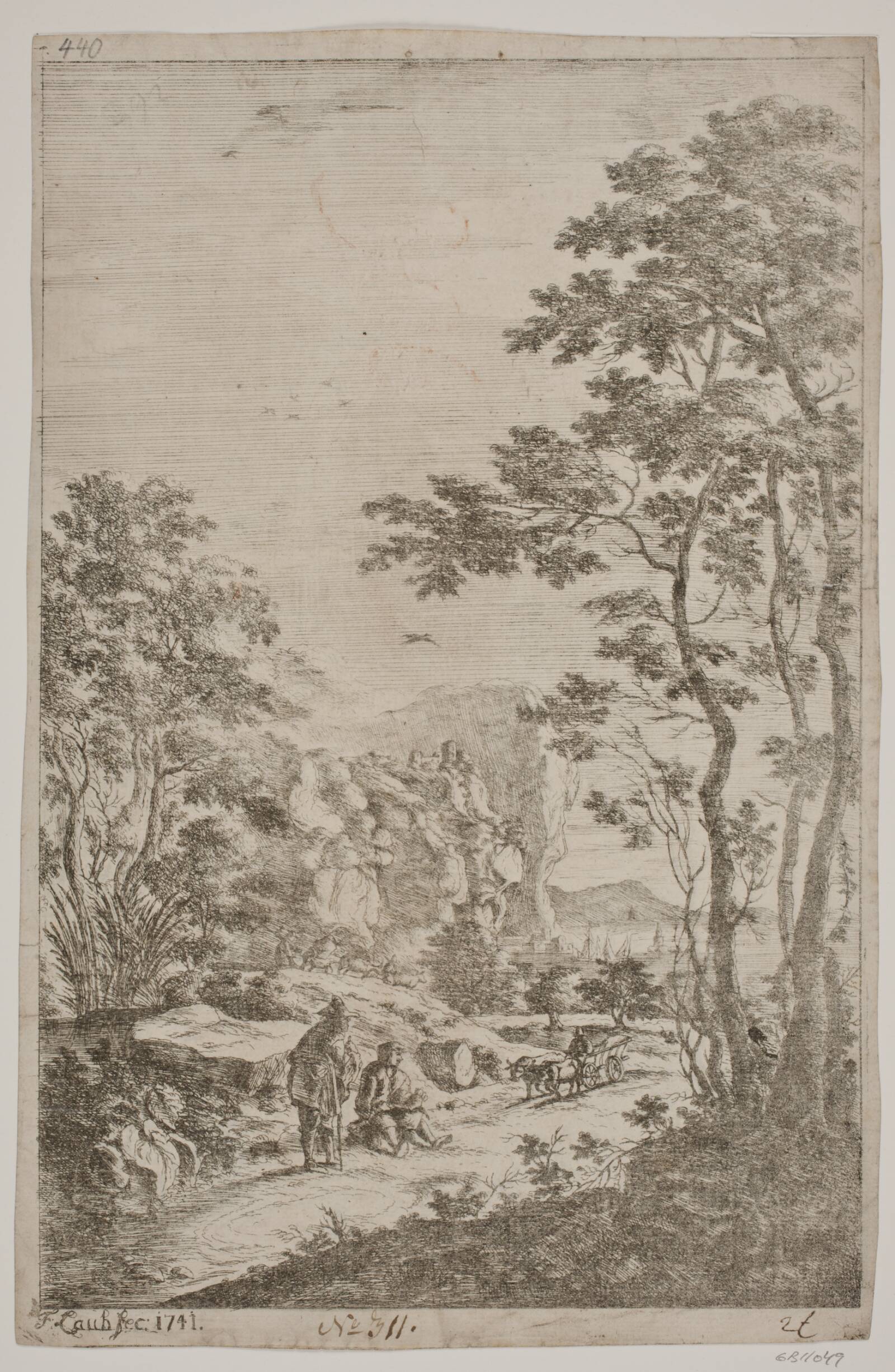 Bjergegn, Frederik Laub, 1741