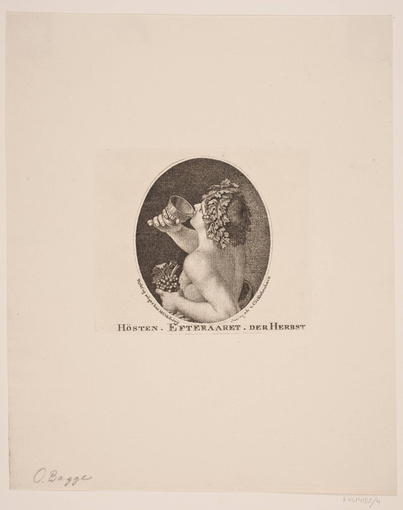 Efterår, Oluf Olufsen Bagge, 1821-1824