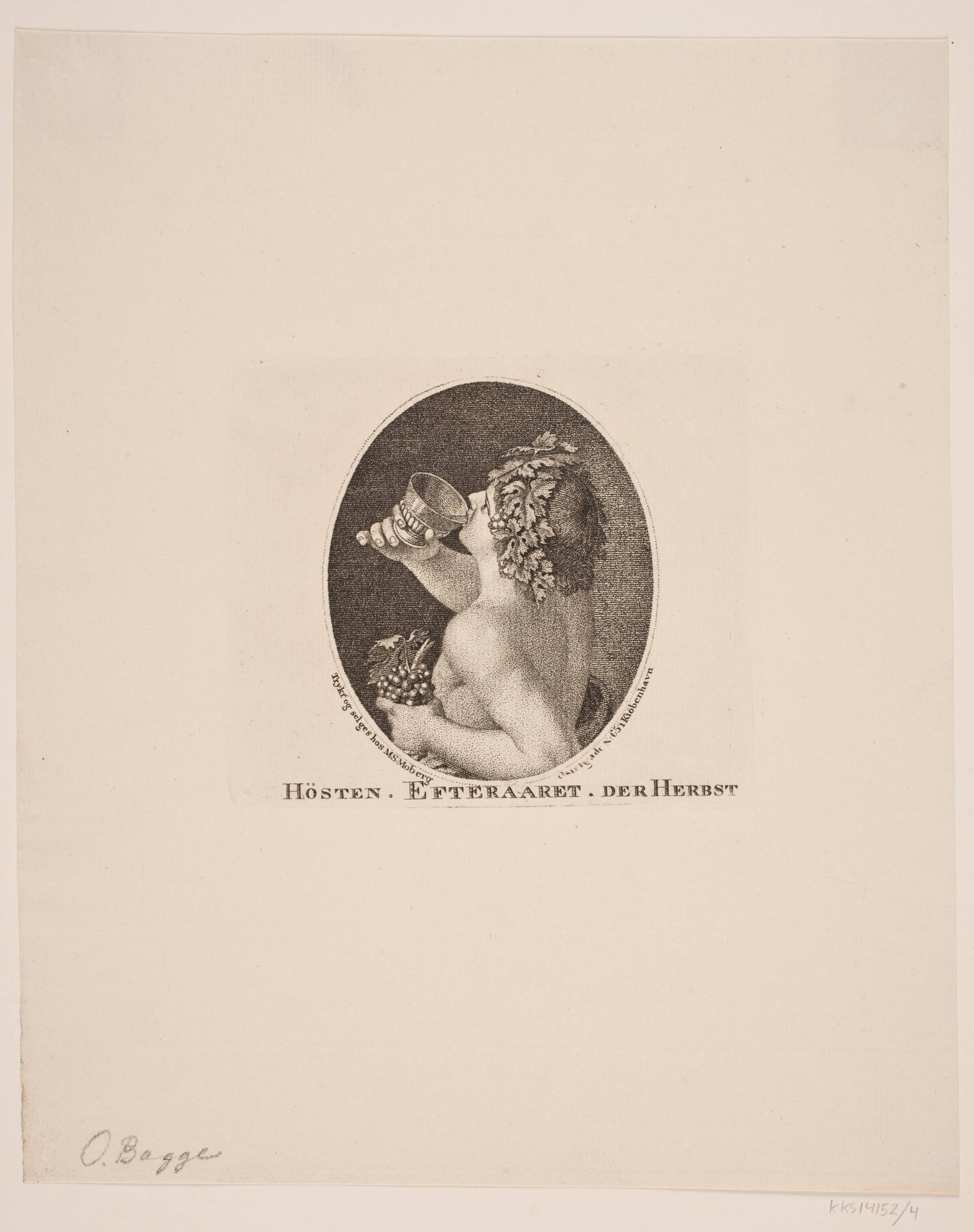 Efterår, Oluf Olufsen Bagge, 1821-1824