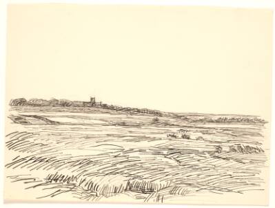 Landskab med kirke
