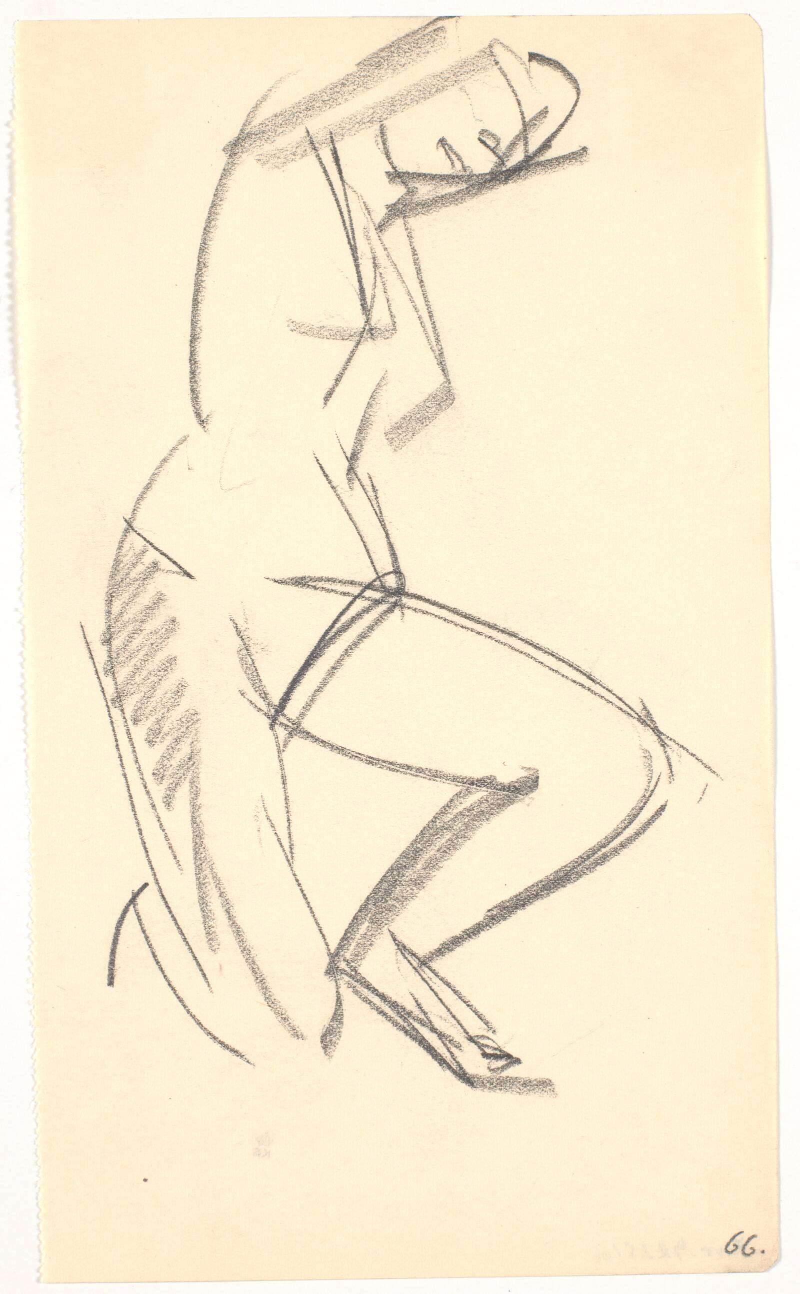 Knælende model, Isakson, Karl, 1914-1915