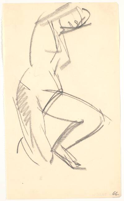 Knælende model