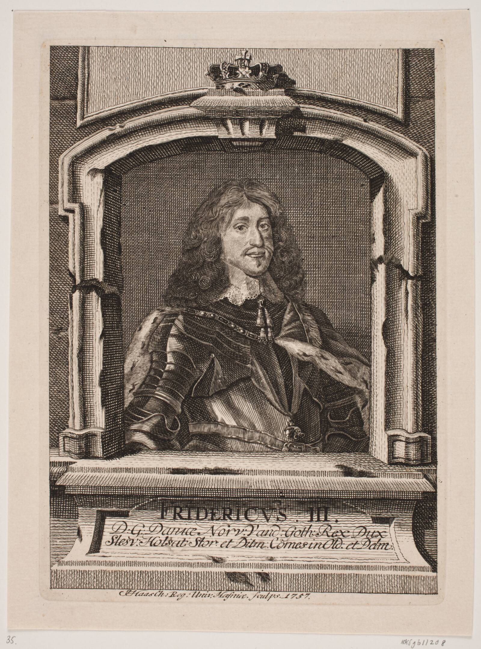 Frederik III, Jonas Haas, 1757