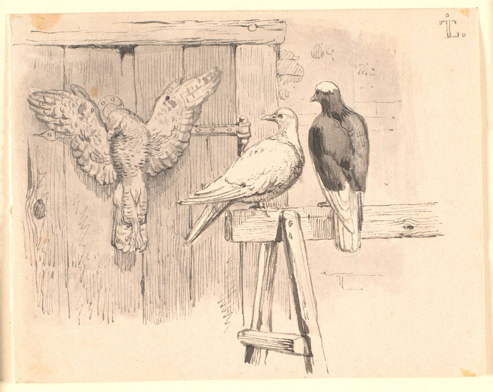 Duerne, Johan Thomas Lundbye, 1843