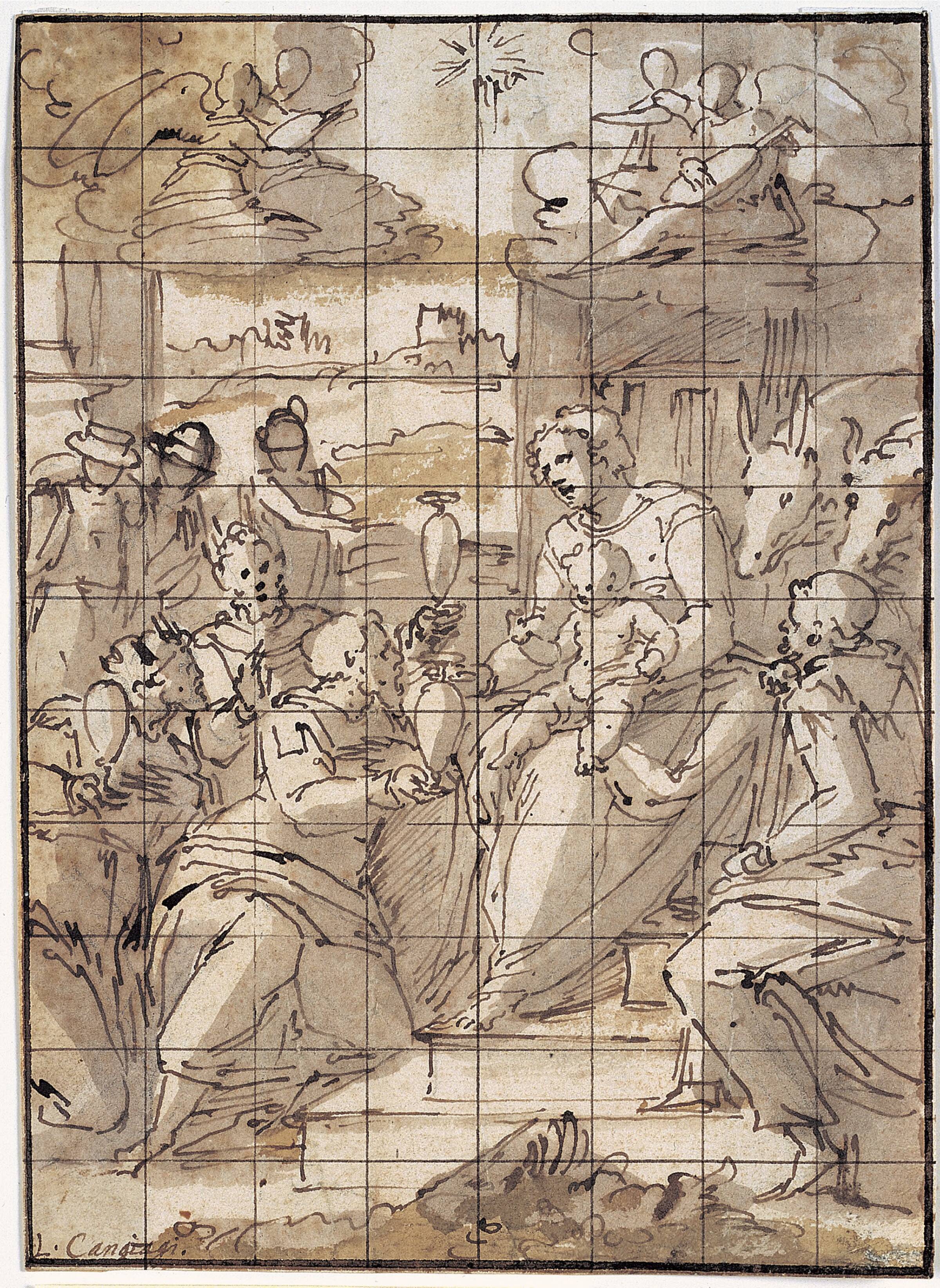 Kongernes tilbedelse, Giovanni Battista Castello, 1538-1541