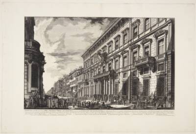 Det Franske Akademi i Palazzo Salviati-Mancini på Corso'en, Rom, grundlagt af Louis XIV, konge af Frankring, for franske studerende i maler-, skulptur- og bygningskunst