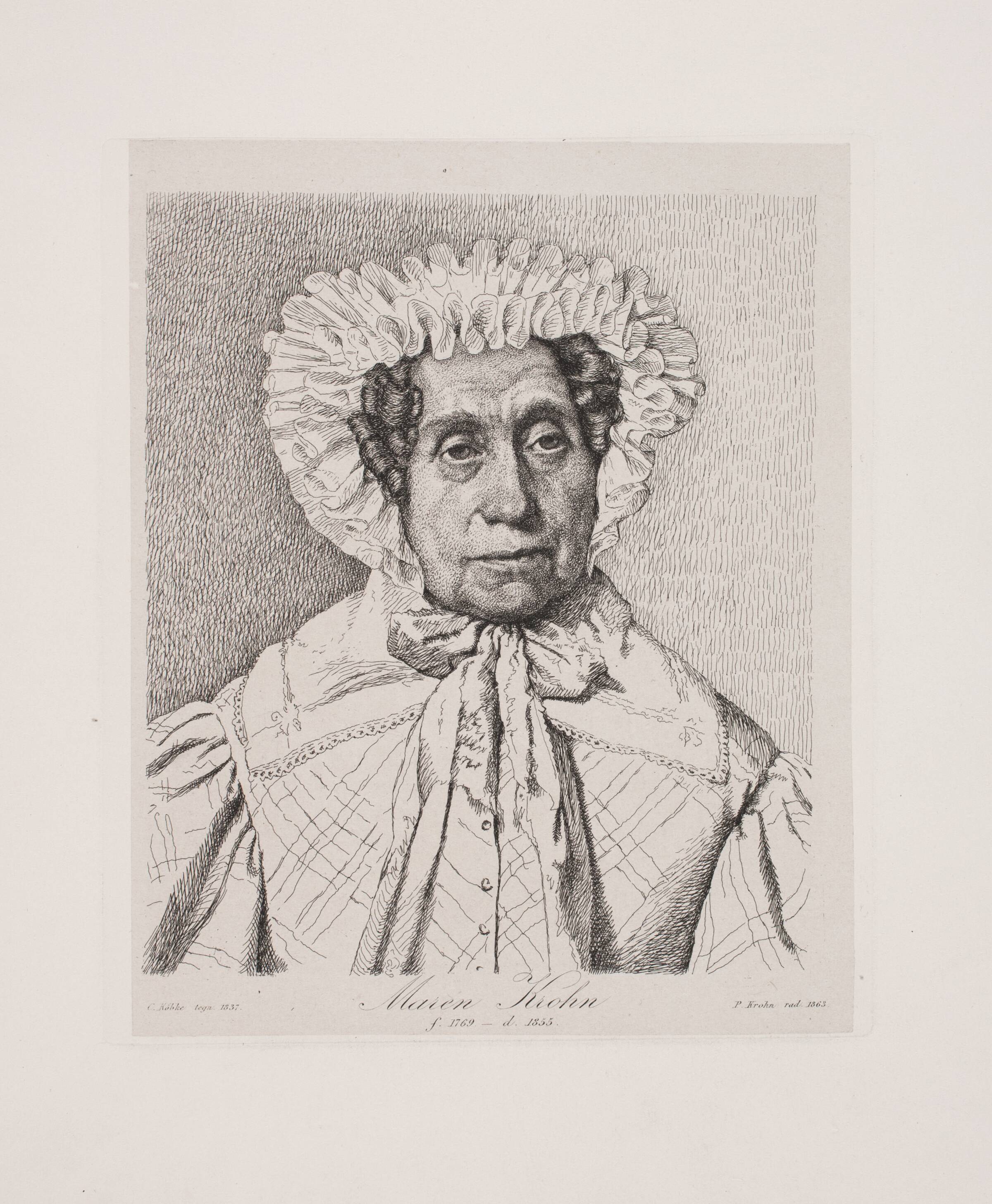 Maren Krohn, Pietro Købke Krohn, 1863