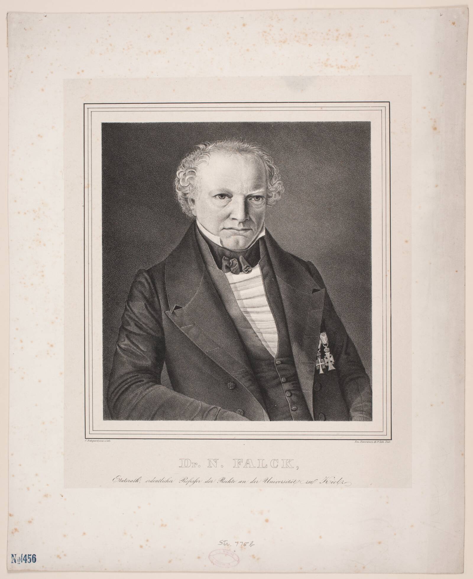 Dr. N. Falck, Carl Balsgaard, 1839