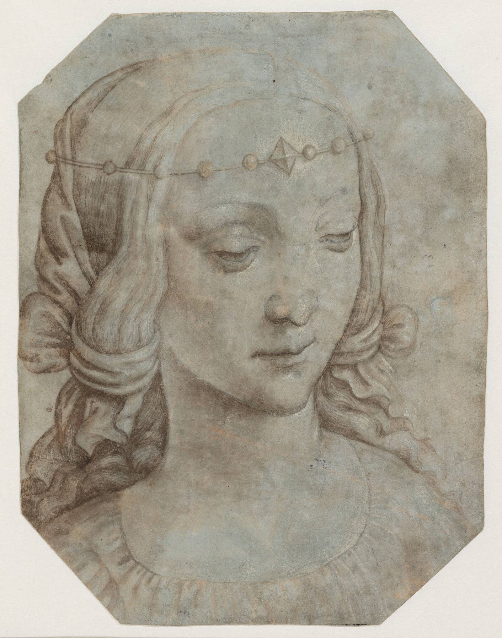 Hoved af en ung kvinde, Ubekendt, 1510-1530