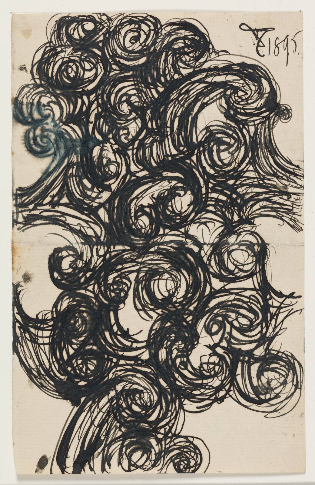 Ornament-udkast, by Thorvald Bindesbøll, 1895