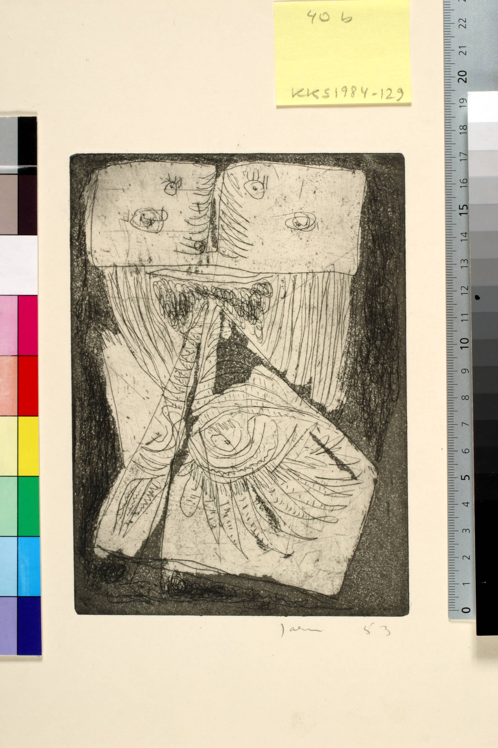 Vierge obstinée, Asger Jorn, 1953