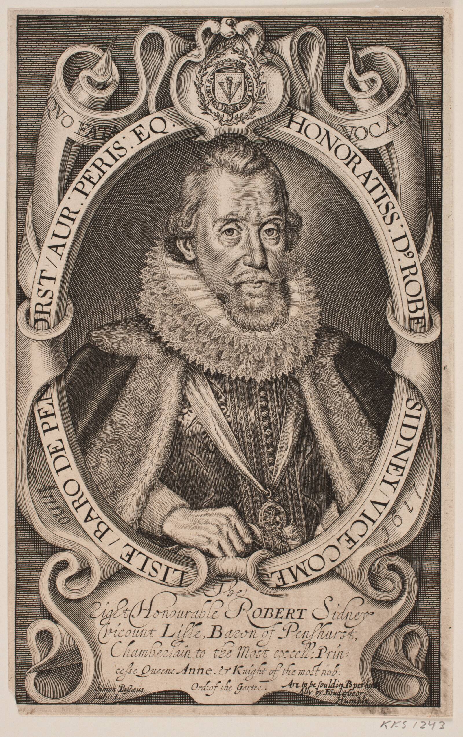 Robert Sidney, jarl af Leicester, Simon de Pas, 1617