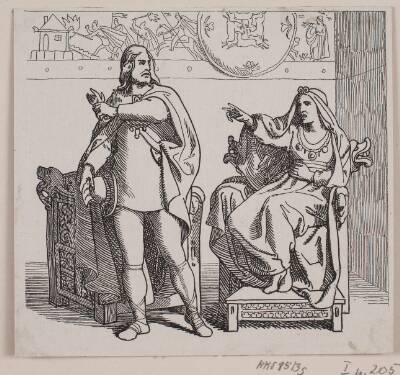 Illustration til "Svend Tveskægs tog til England og slaget ved Svold"