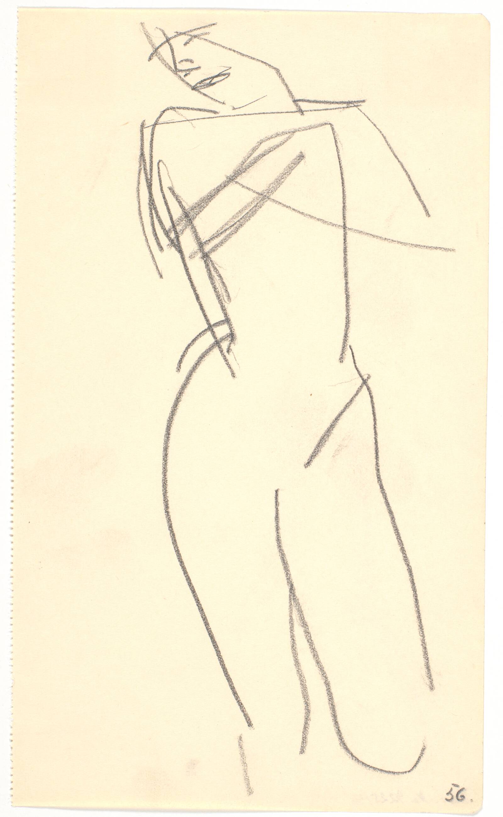 Liggende model, Isakson, Karl, 1914-1915