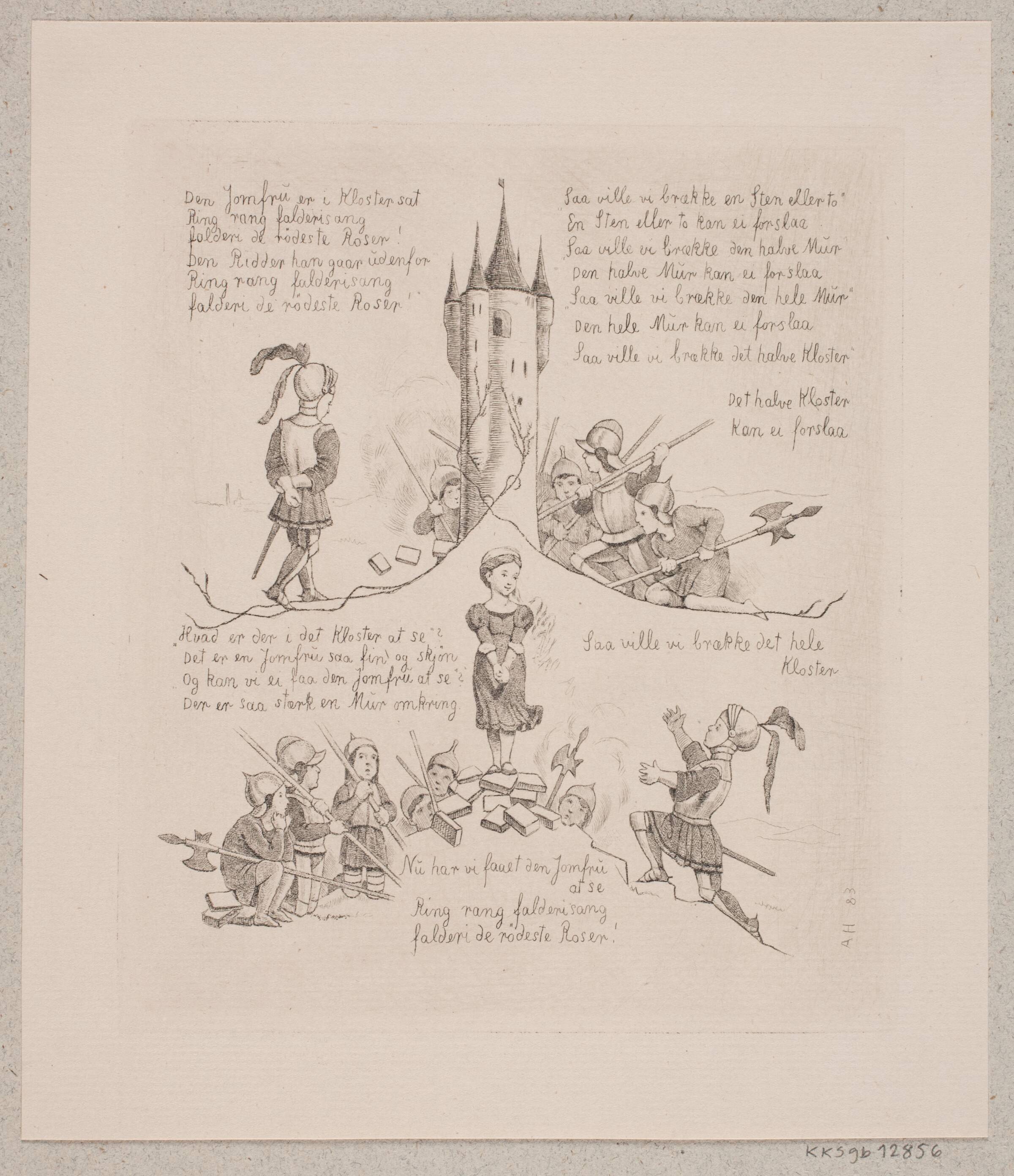 "Den jomfru er i kloster sat", Axel Helsted, 1883