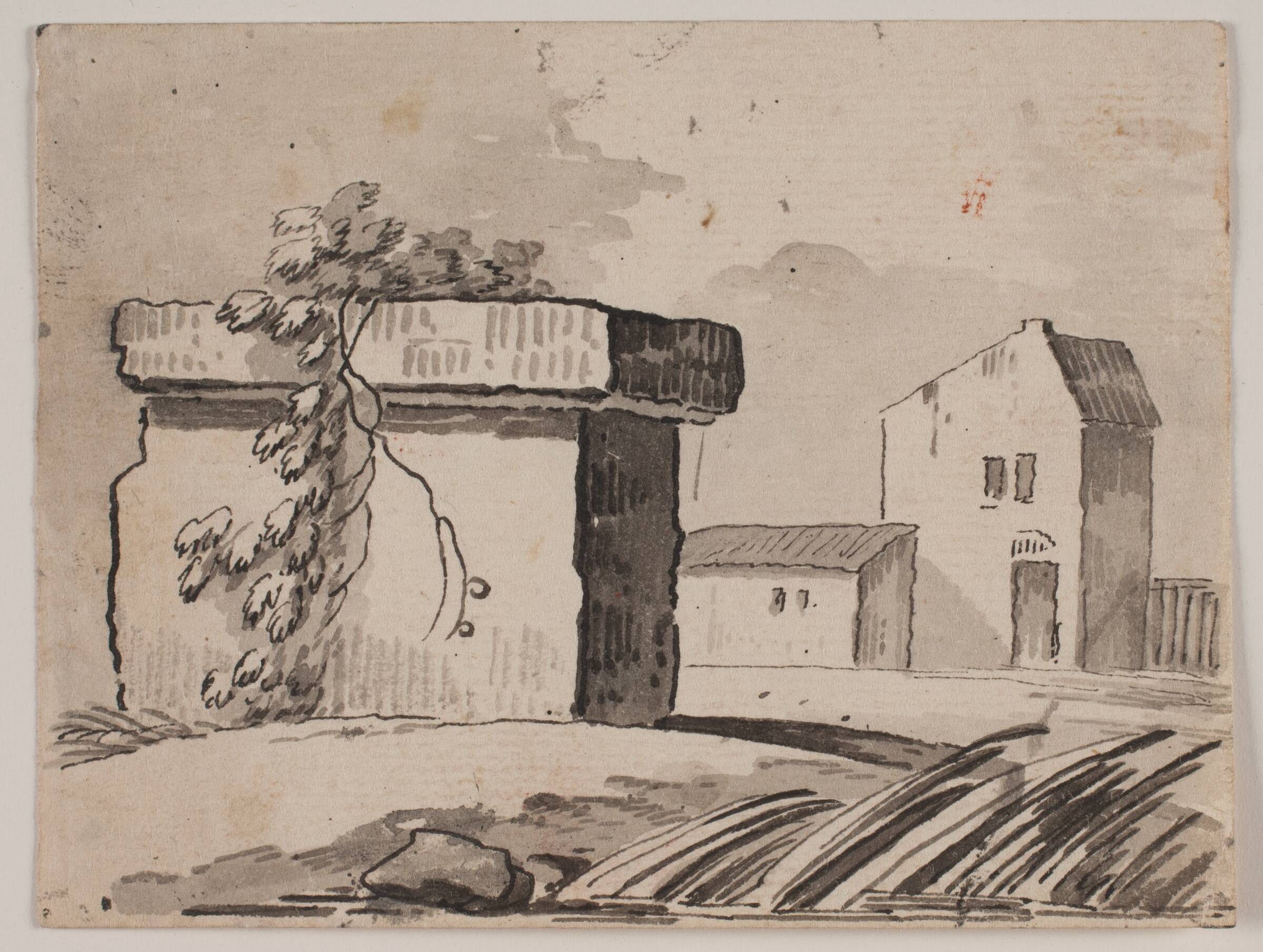 Ruin og hus, Jens Petersen Lund, 1730-1793