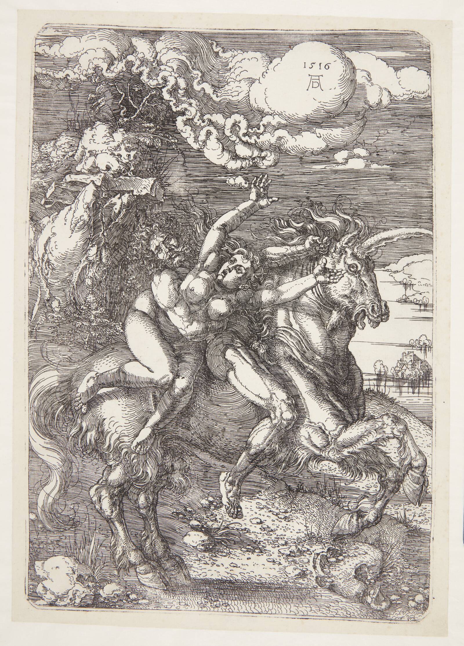 Bortførelsen på en enhjørning, Albrecht Dürer, 1516